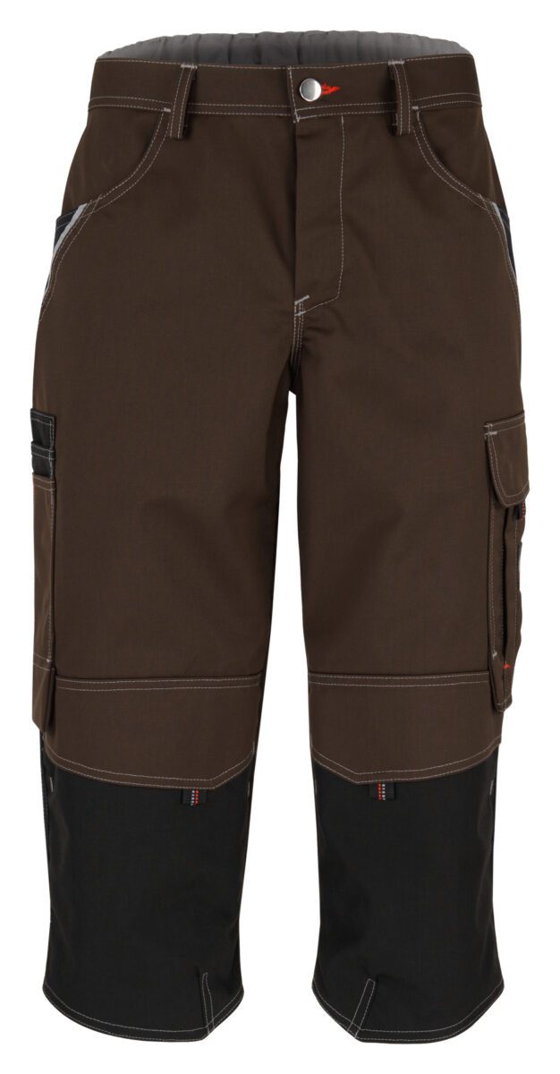 BEB Arbeitshose beb HANDWERK Herren Piratenhose Polyestermix Braun/Schwarz