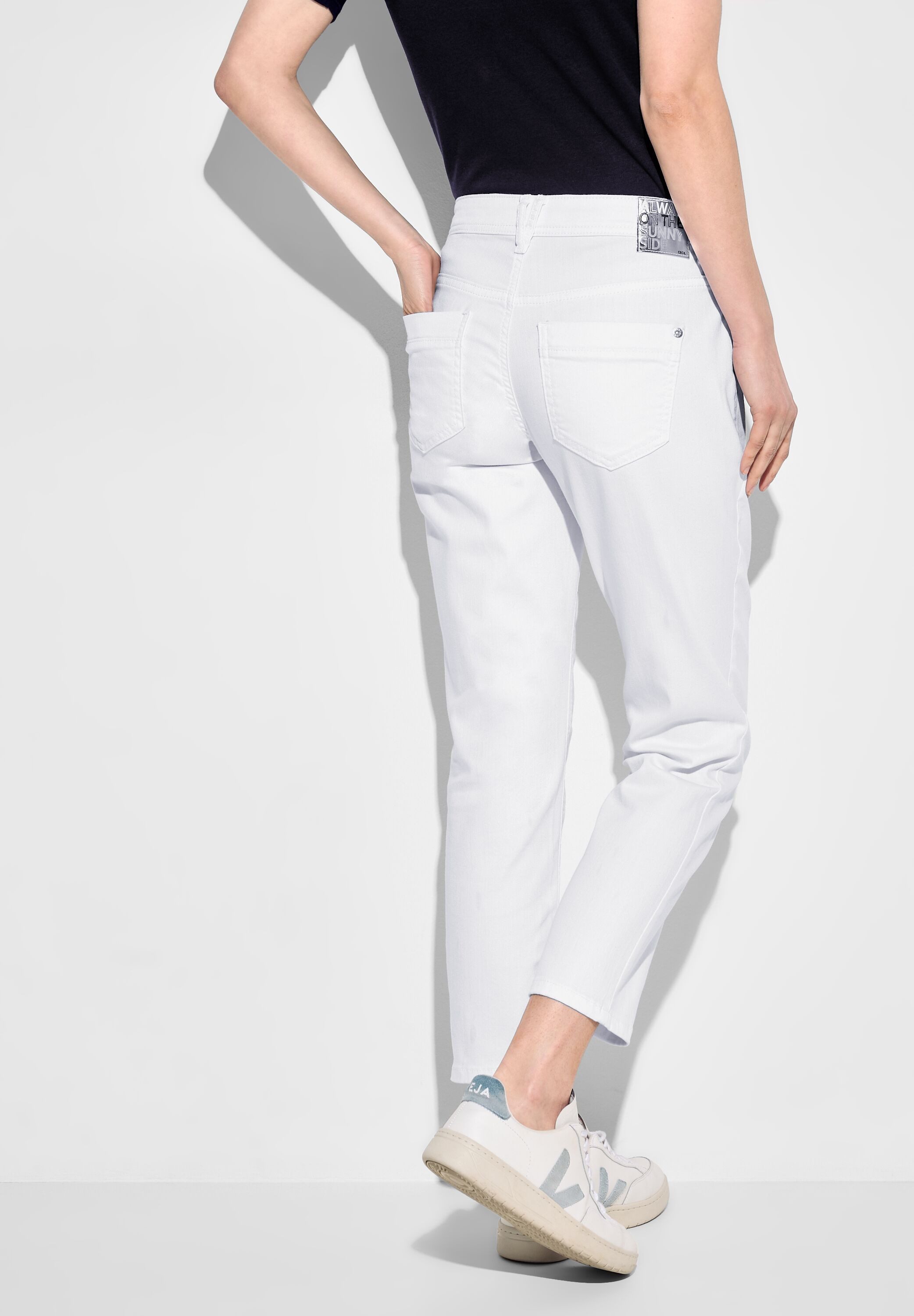 Cecil Damen Jeans Loose Fit – Bequeme Weitbeinjeans Mit Hoher Taille