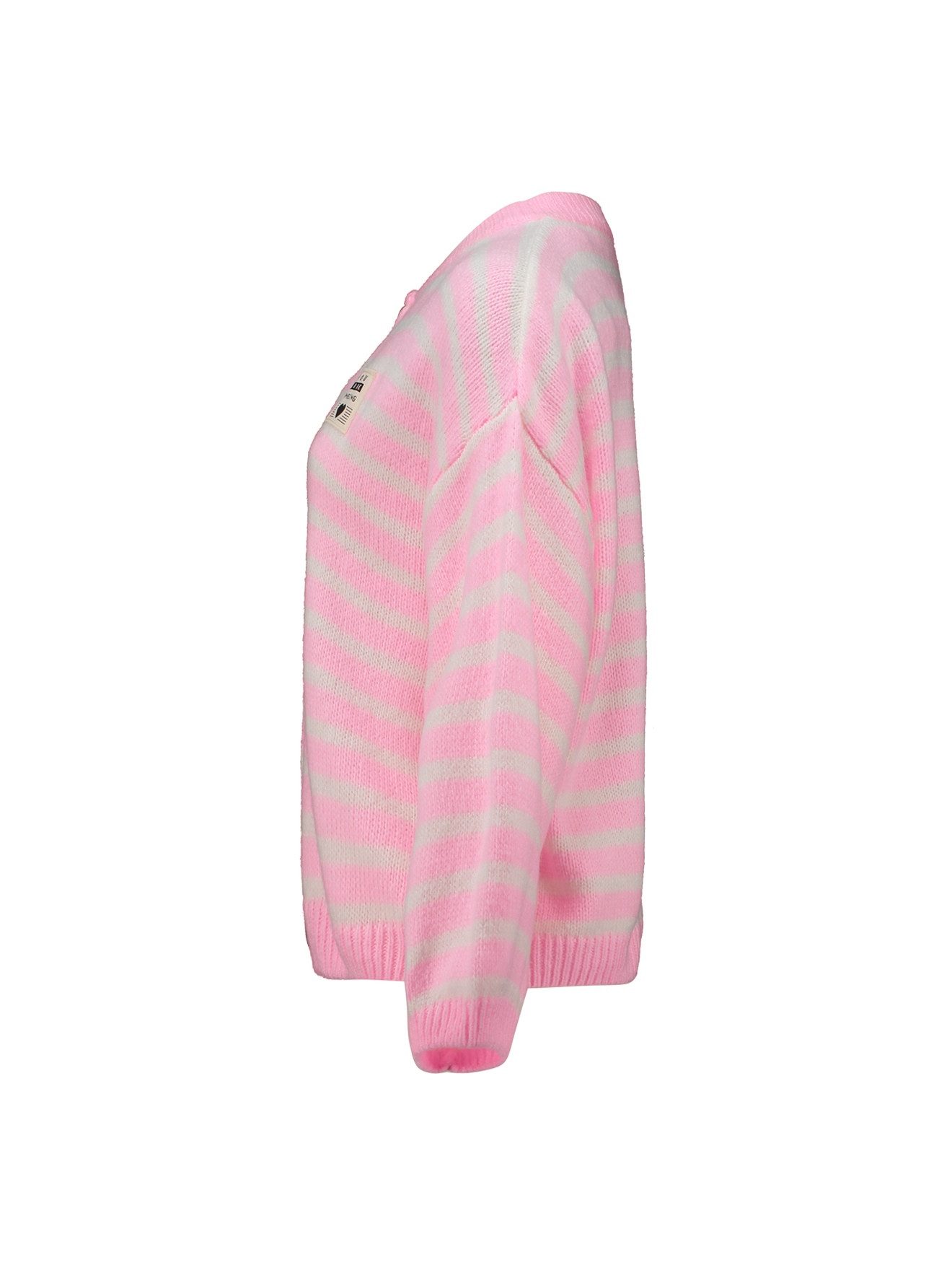 HaILY’S Strickpullover LS A CD Av44a, candy pink/white stripe günstig online kaufen