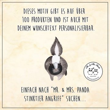 Mr. & Mrs. Panda Windlicht Stinktier Angriff - Transparent - Geschenk, Raubtier, Windlicht Kerze (1 St), Liebevolles Design