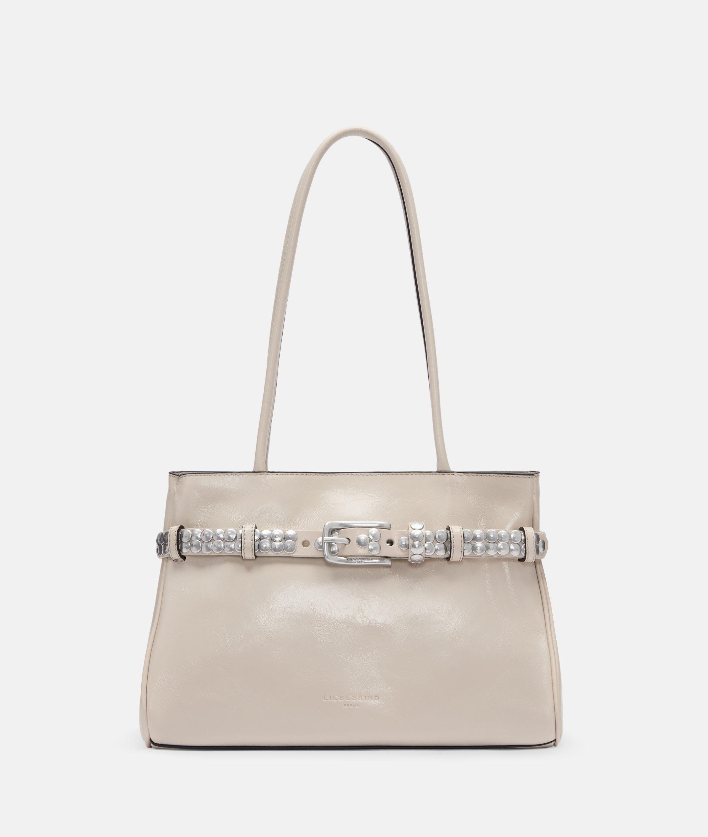 Liebeskind Berlin Schultertasche Satchel, Geräumige Schultertasche aus Rindsleder