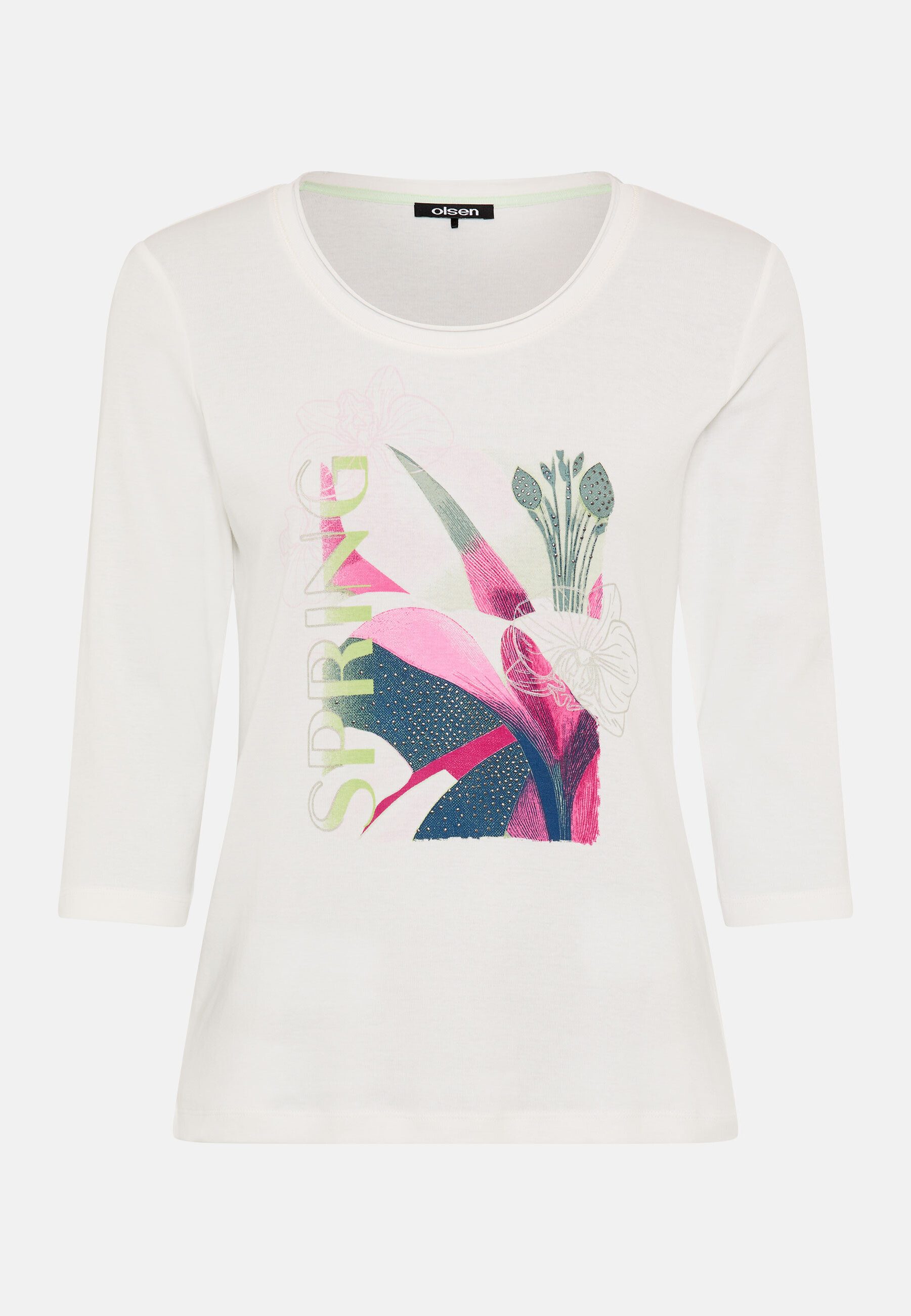 T-Shirt Shirt mit Placement-Print