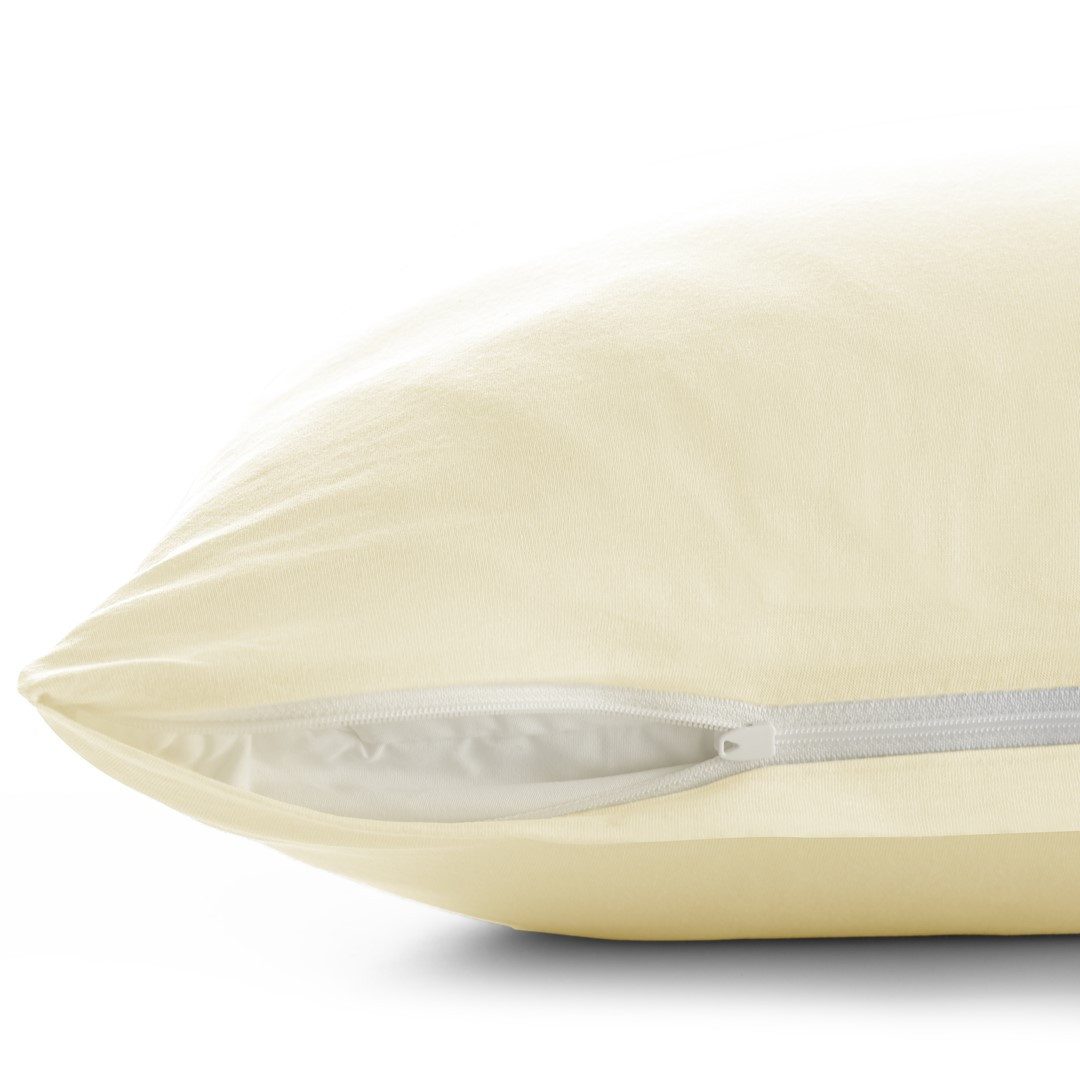 texpot Kissenhülle Jersey Baumwolle Reißverschluss, (2 Stück)