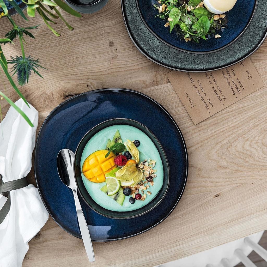 like. by Villeroy & Boch Frühstücks-Geschirrset Lave Frühstücks-Set 6er Set (6-tlg), 2 Personen, Steingut