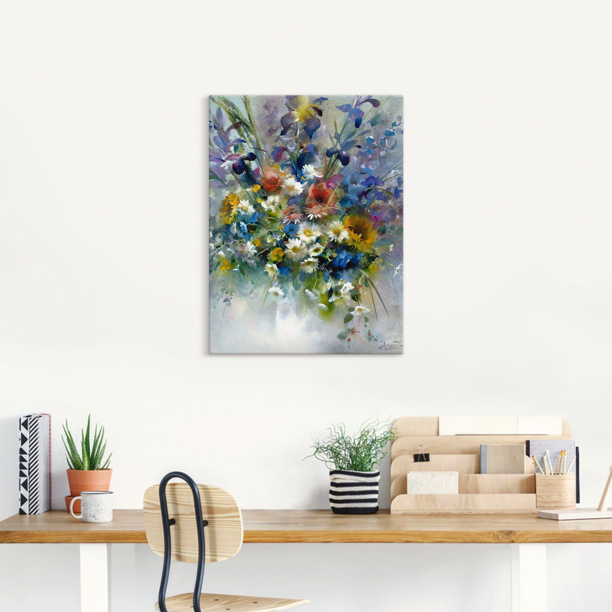 Artland Wandbild Blumen Impression, Blumen (1 St), als Leinwandbild, Poster in verschied. Größen