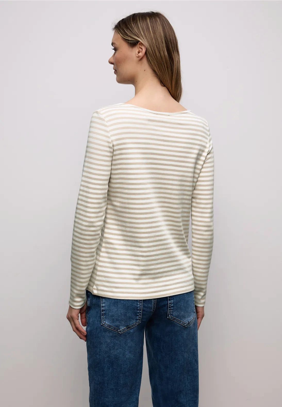 STREET ONE Langarmshirt Gestreiftes T-Shirt (1-tlg) günstig online kaufen