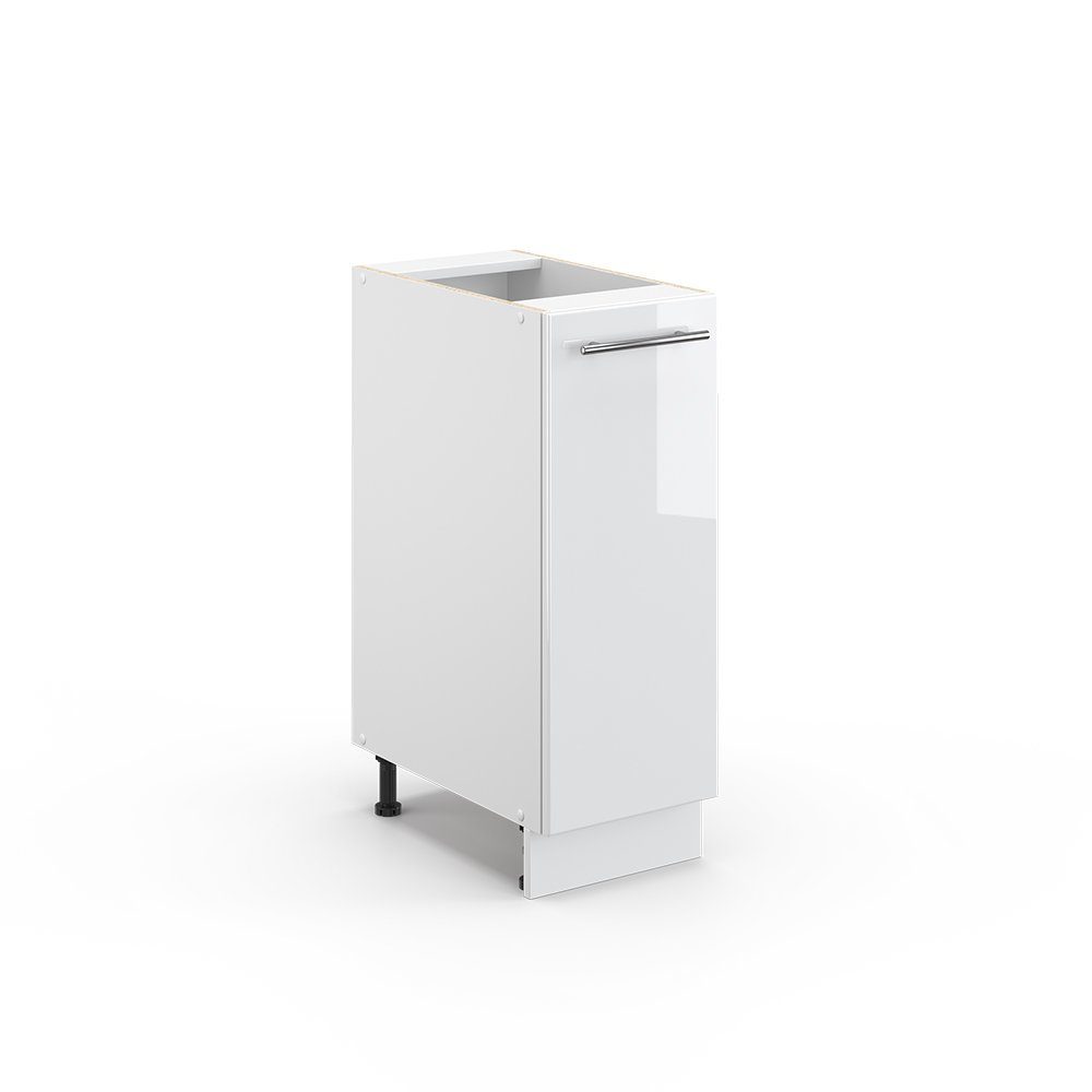 Vicco Apothekerschrank Fame-Line, Weiß Hochglanz/Weiß, 30 cm ohne Arbeitsplatte (1-St)