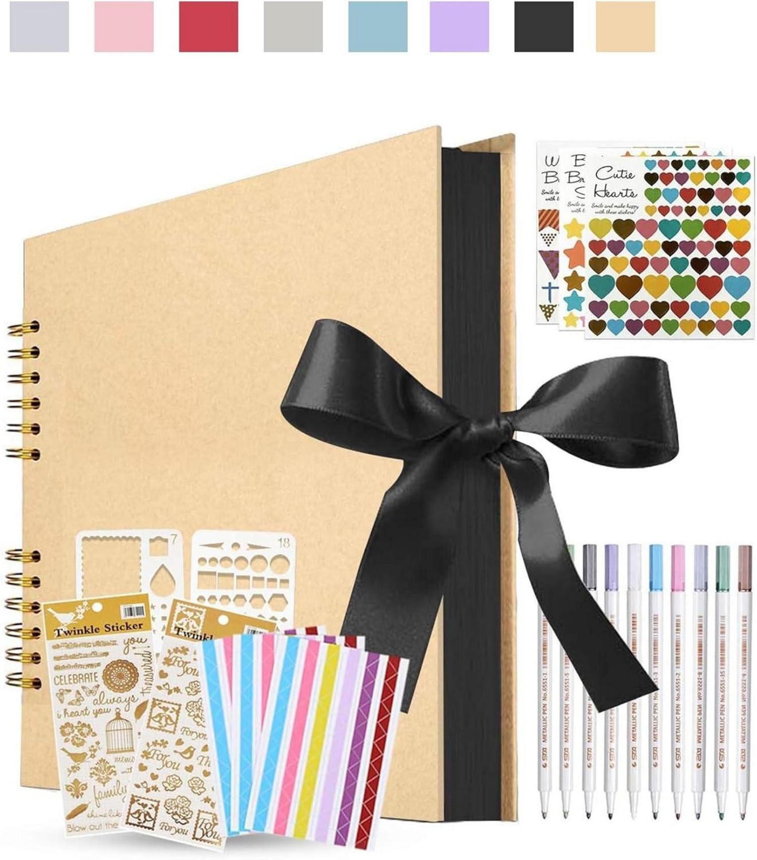 Fotoalbum Fotoalbum zum Selbstgestalten DIY Fotobuch 80 Seiten für Geschenke