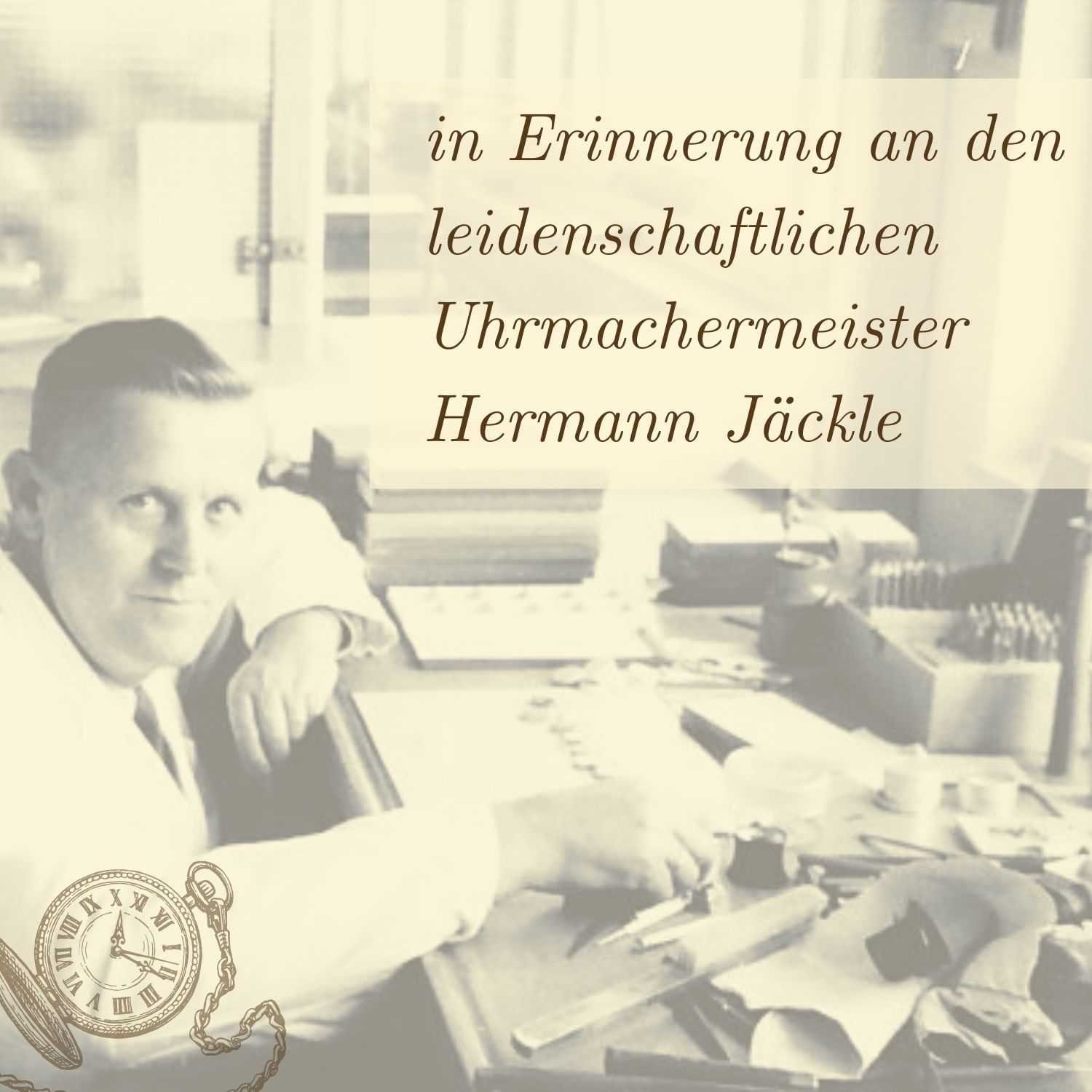 Hermann Jäckle und Reiseetui) Berlin Taschenuhr gelb (inklusive Kette Quarz