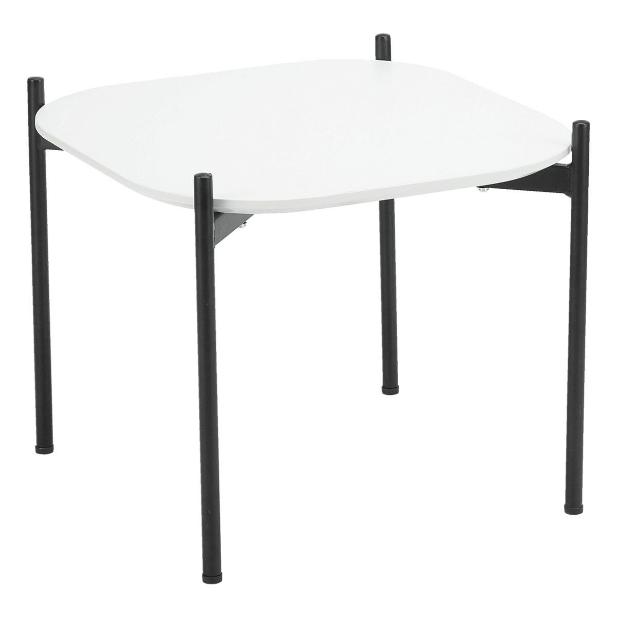 PAPERFLOW Beistelltisch Meet, Breite 50 mit schwarz/weiß lackierter Tischplatte cm