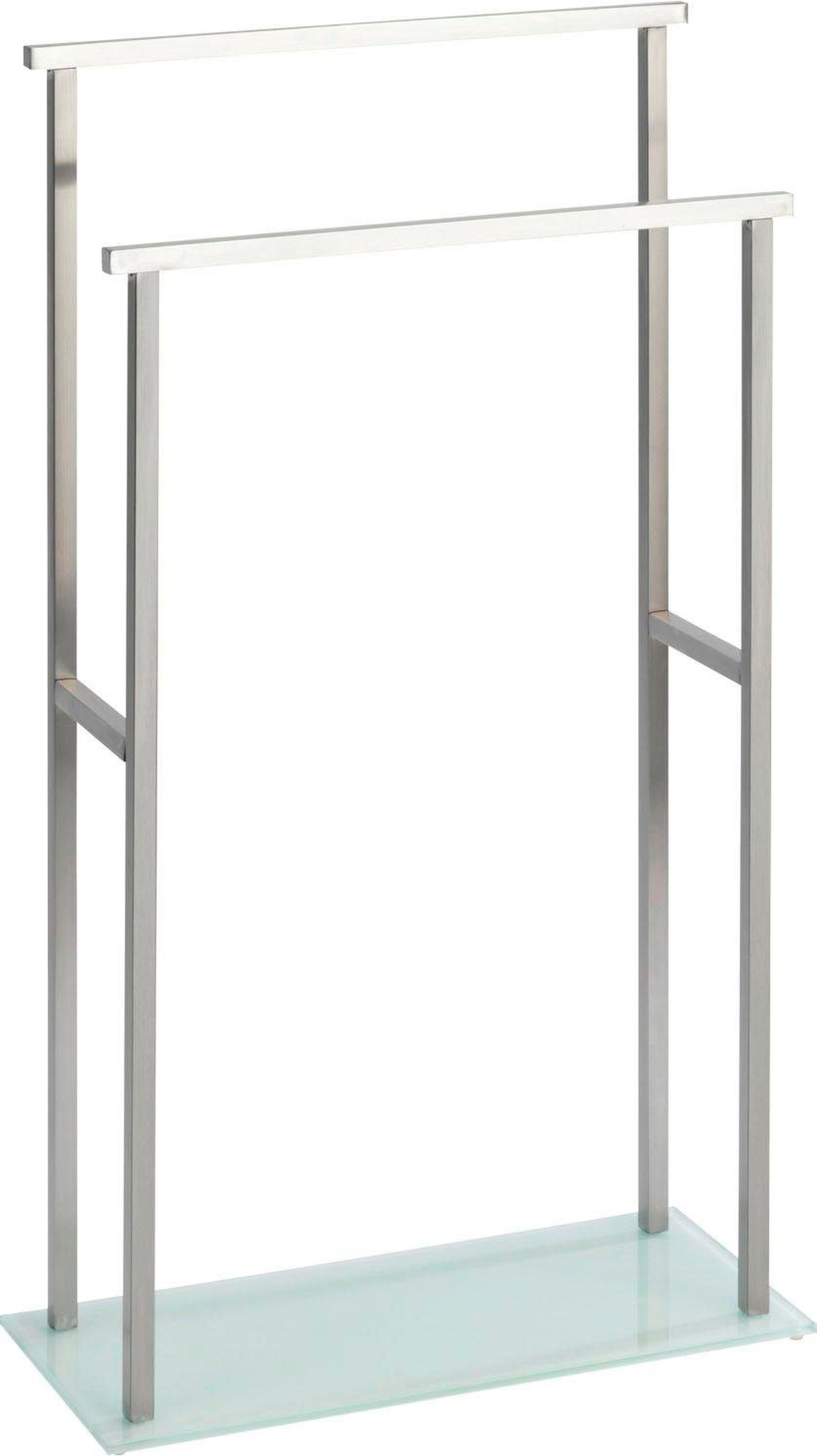 Zwei angeordnete verlaufende, WENKO Aufhangstangen stufenförmig parallel Debar, Handtuchständer