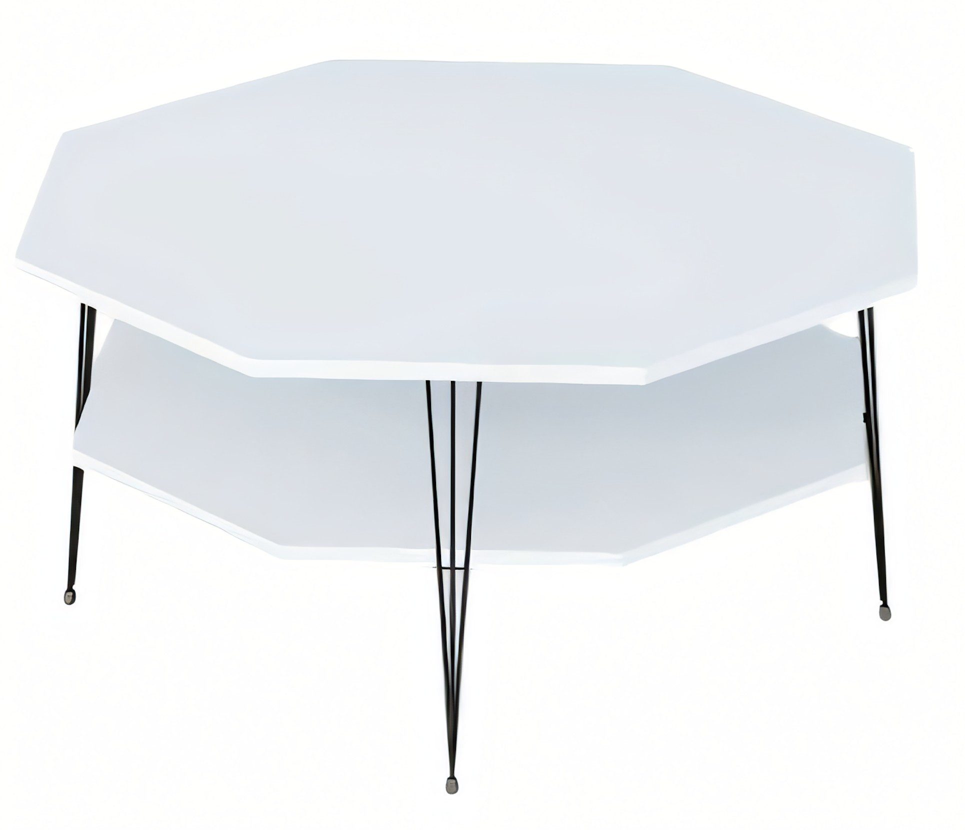 Xlmoebel Couchtisch Moderner Couchtisch in Weiß mit Holz und Edelstahlrahmen, Made in Europa