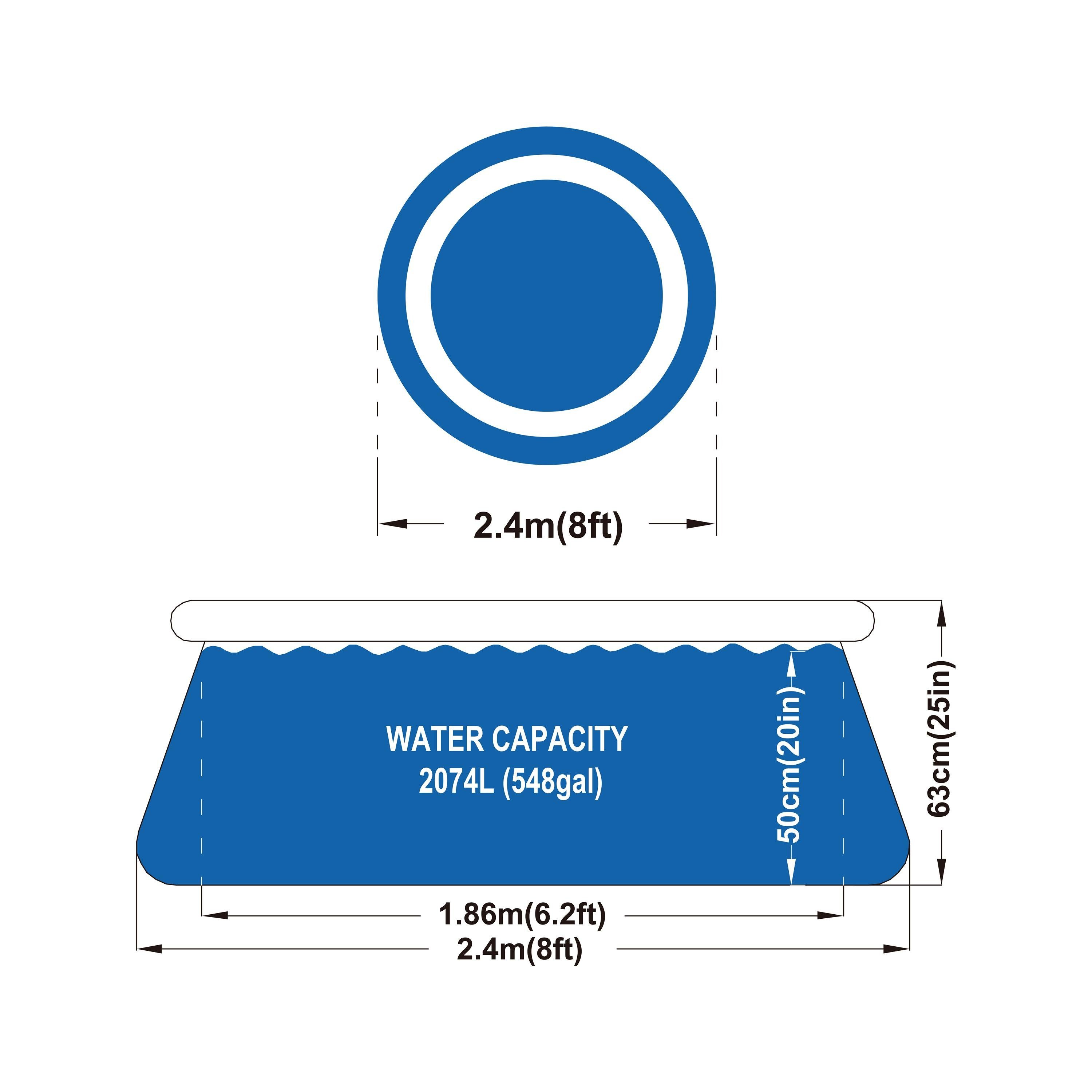 Avenli Pool Prompt Set Pool 244 x 63 cm (Aufstellpool mit aufblasbarem Ring günstig online kaufen