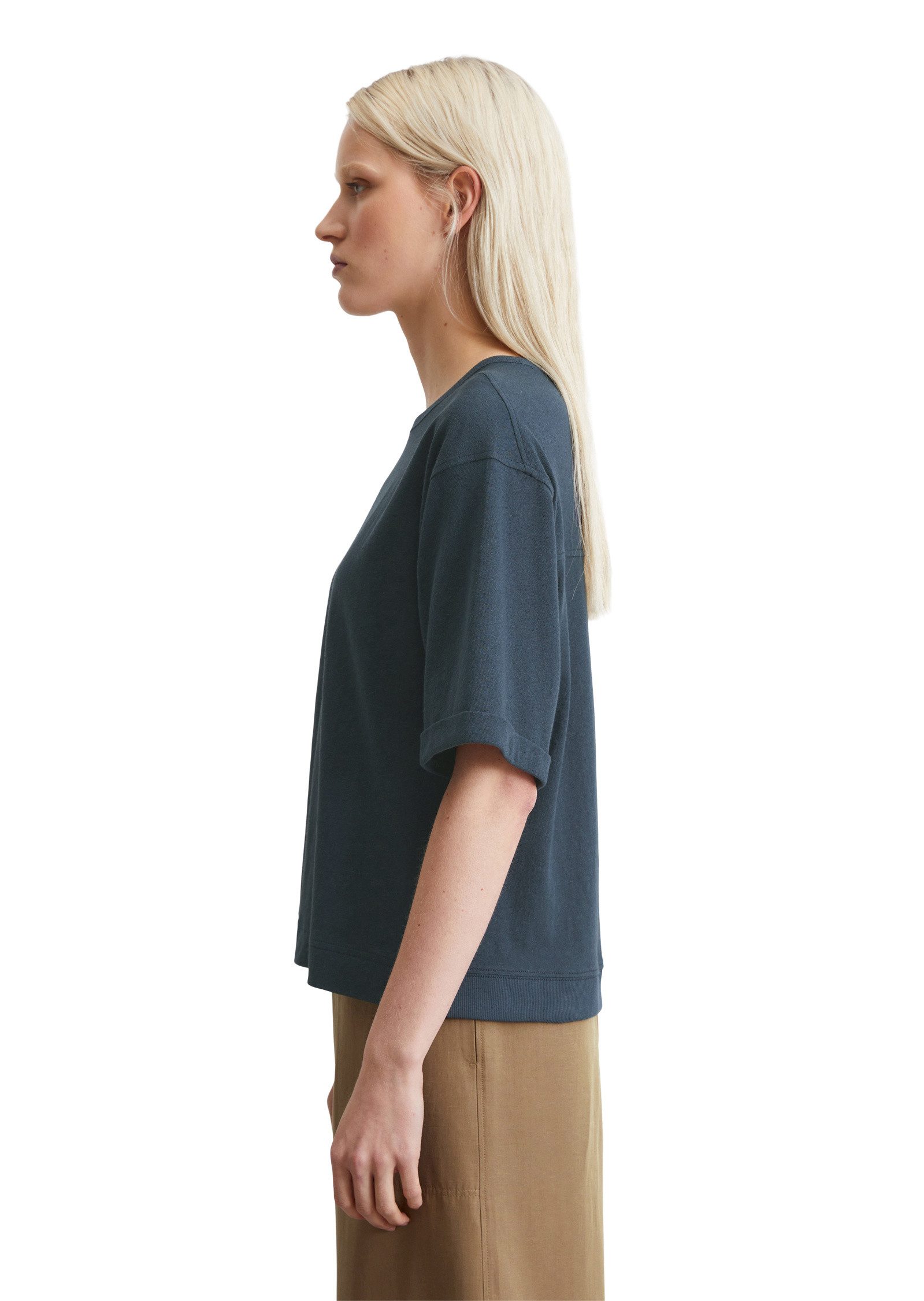 Marc O'Polo T-Shirt aus Organic Cotton-Hanf-Mix günstig online kaufen