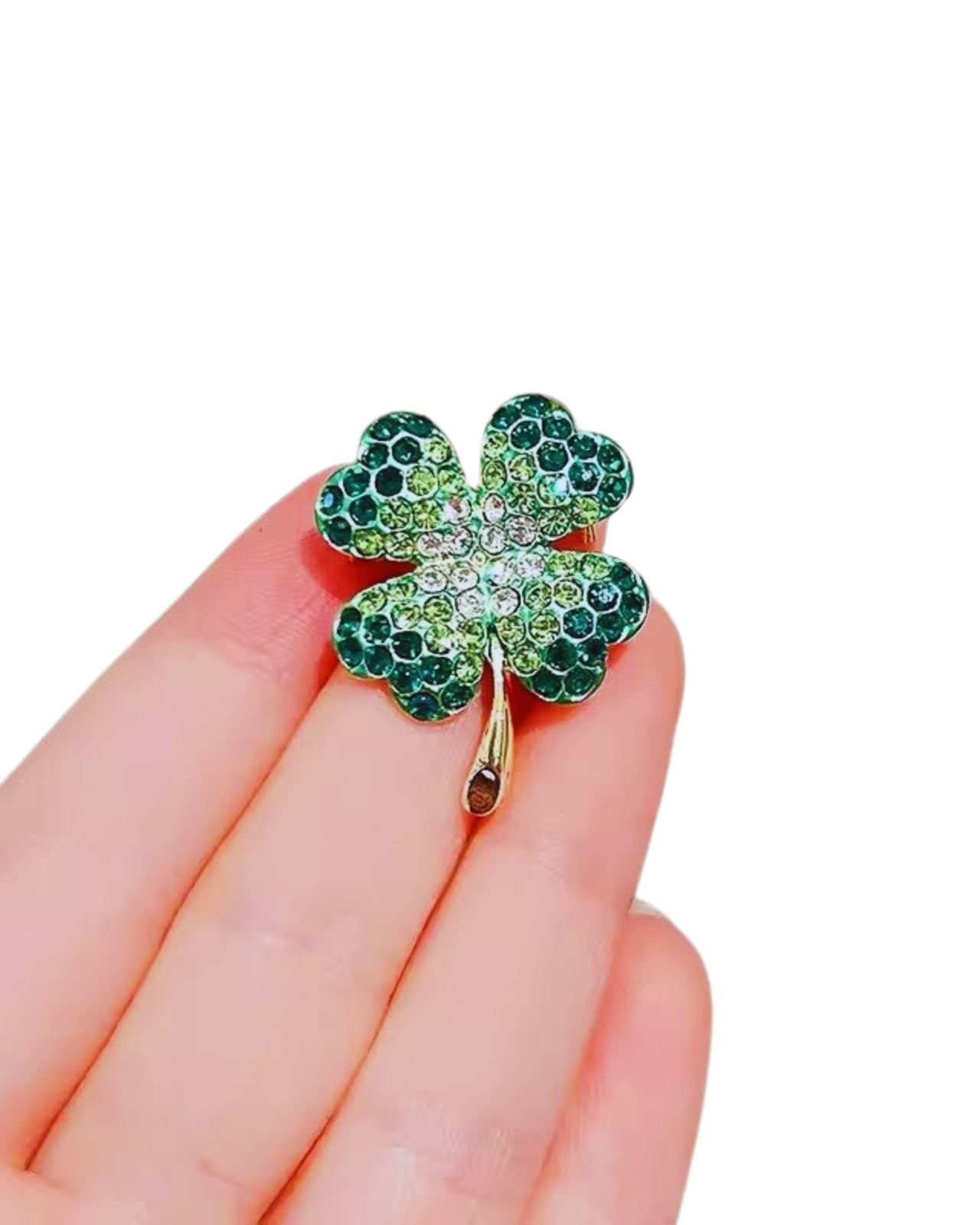 MayTree Brosche "Kleeblättchen", grün (Stück, 1-tlg), günstig online kaufen