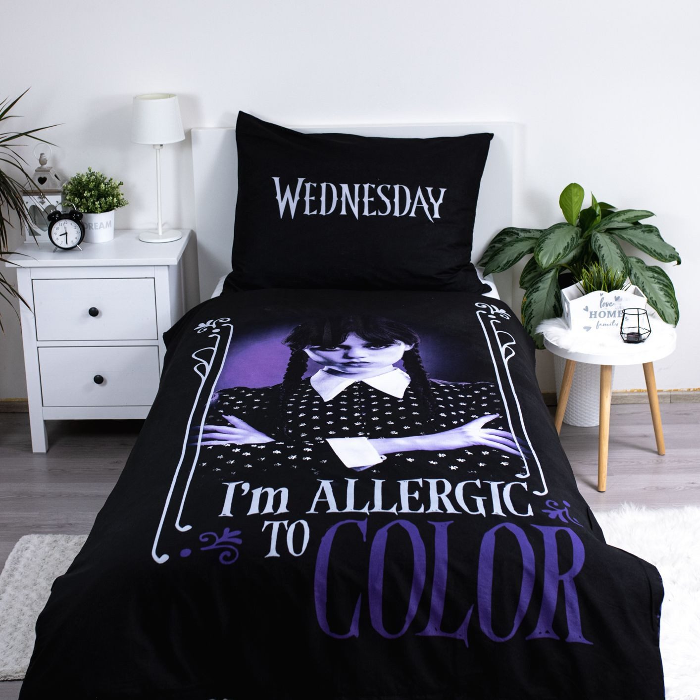 Wednesday Bettwäsche I´m ALLERGIC TO COLOR, günstig online kaufen