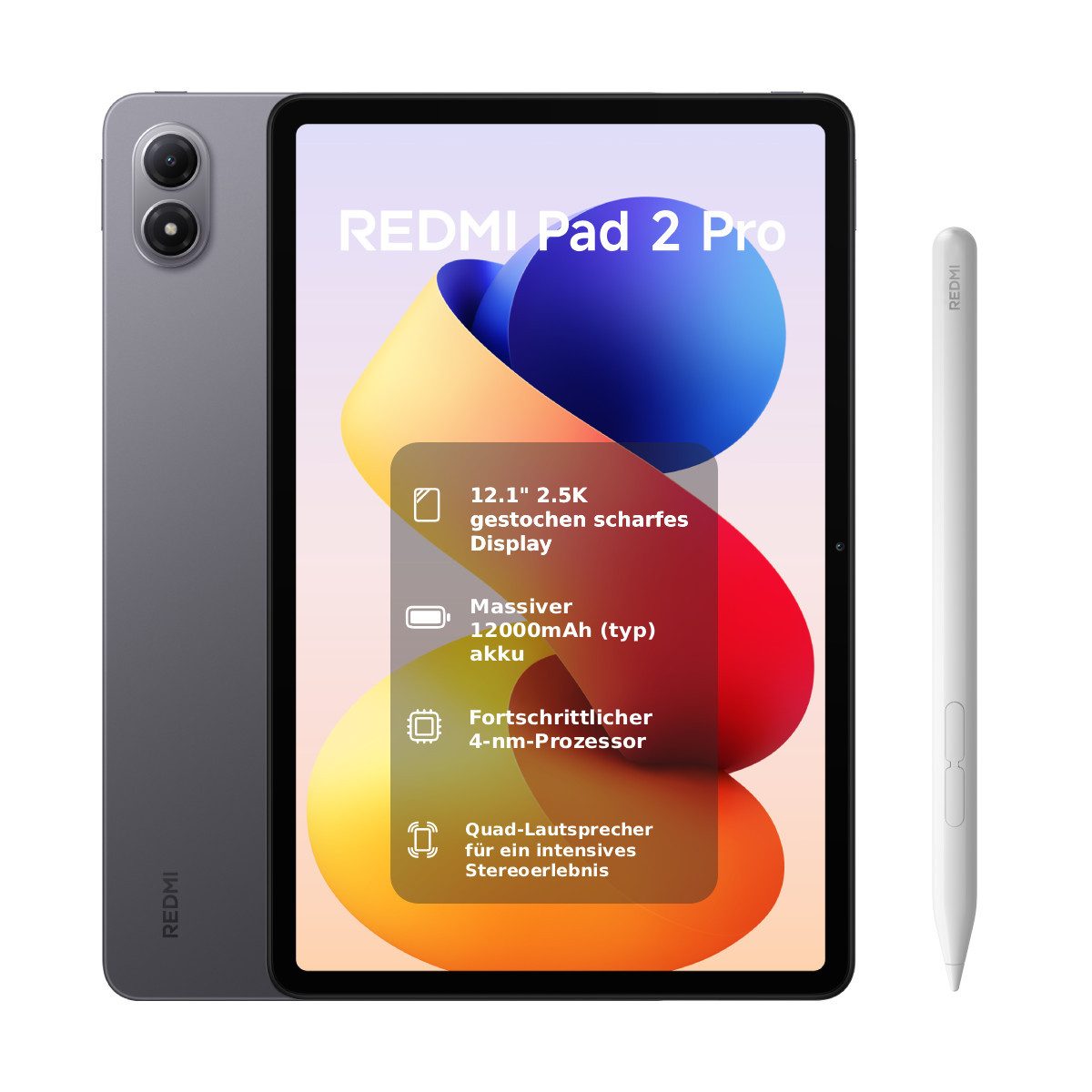 Xiaomi Redmi Pad 2 Pro Tablet (11 Zoll 2,5K-Display, 9000 mAh Akku, Octa-Core, Android)