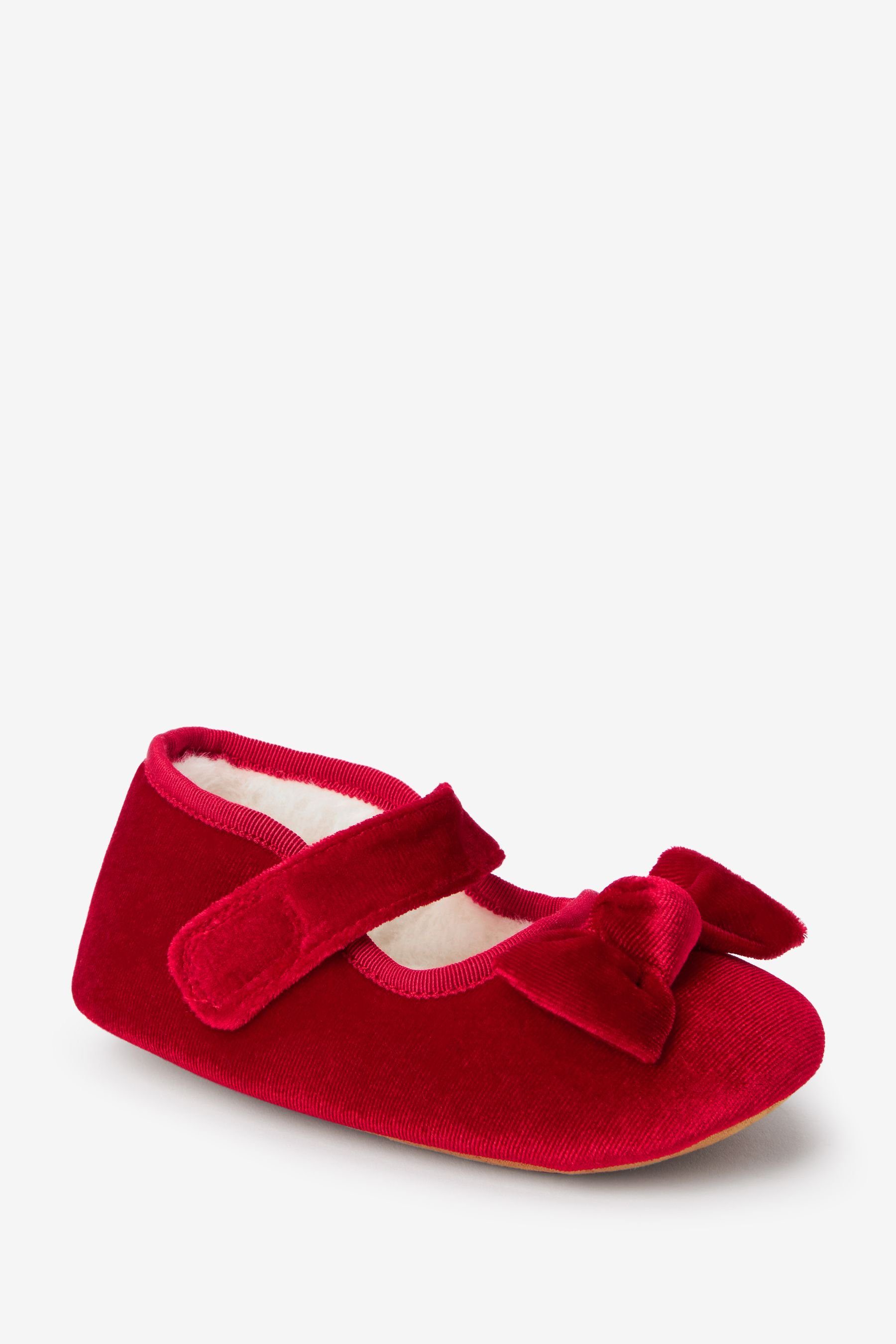 (1-tlg) Hausschuh mit Next Riemen Red Ballerinas