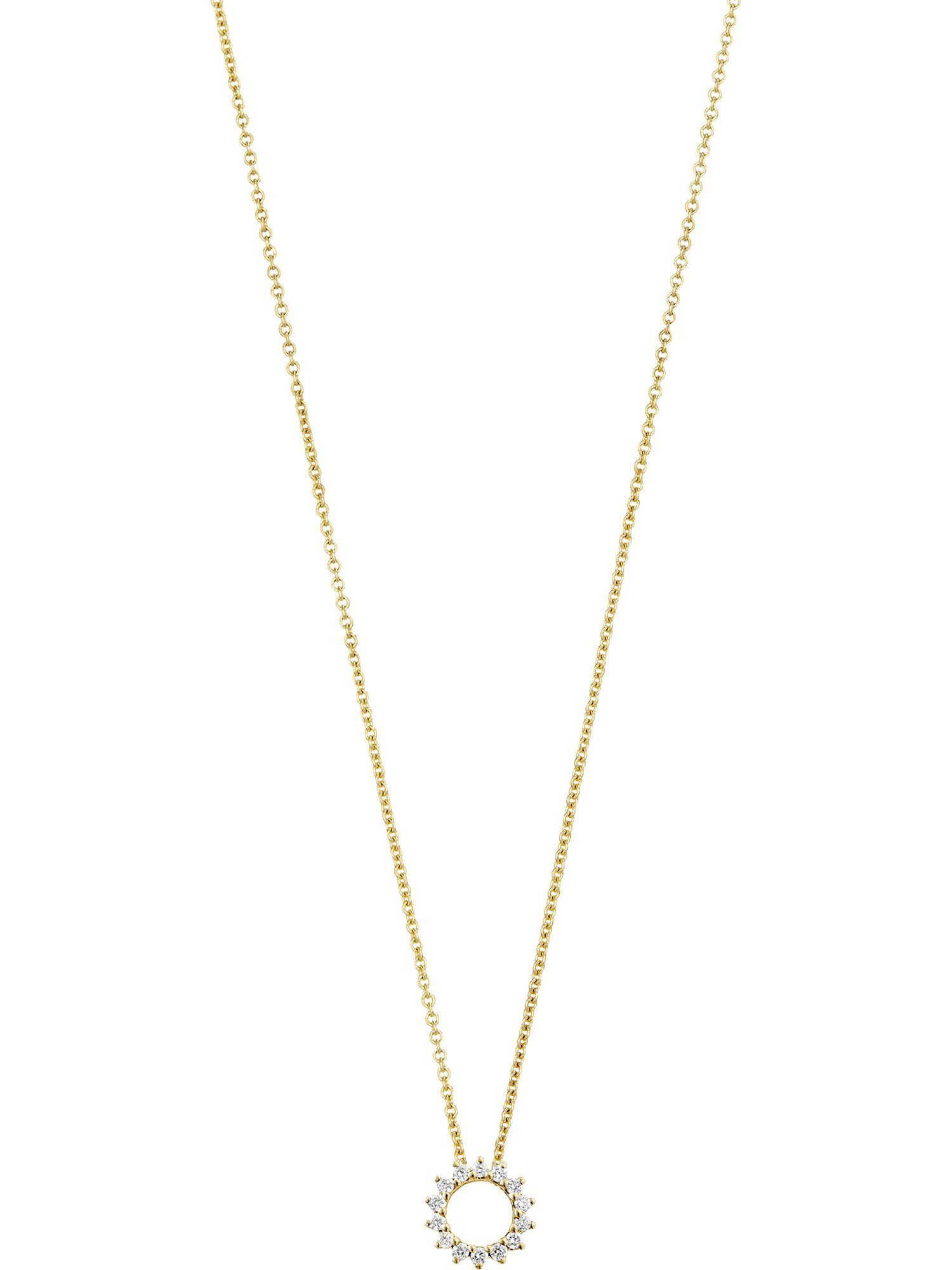 CHRIST Goldkette »CHRIST Damen-Kette 375er Gelbgold 14 Diamant« online  kaufen | OTTO