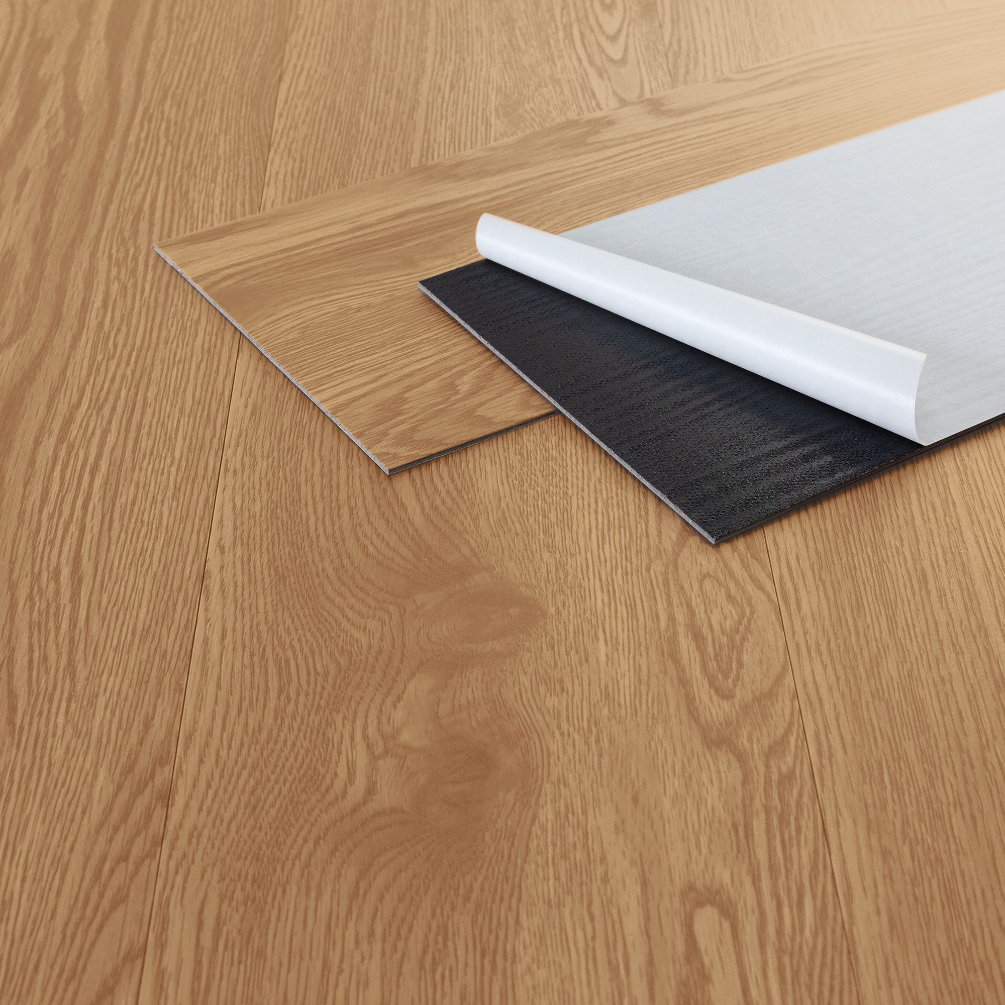 ML-DESIGN Vinylboden PVC Bodenbelag selbstklebend Klebefliesen Boden in Holzoptik 2mm Dicke, Bodenfliesen Klebevinyl wasserdicht 2,23m² / 16 Dielen Eiche Sundance