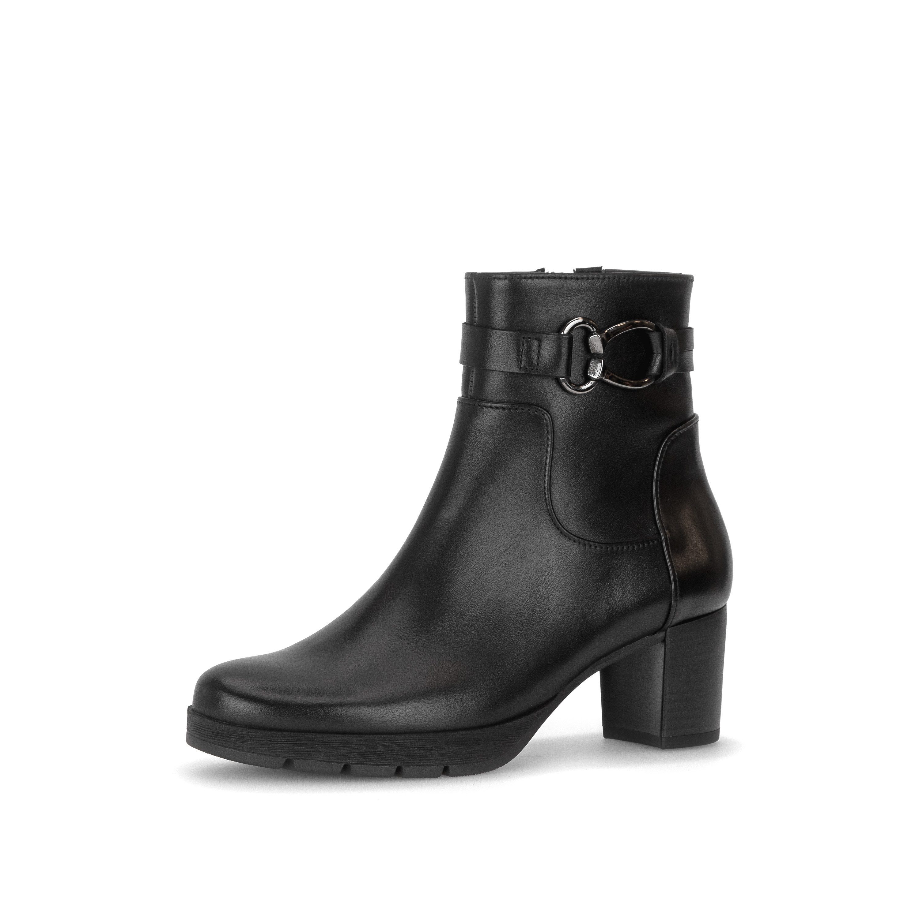 Gabor Stiefelette Blockabsatz, Ankleboots mit modischer Zierschnalle
