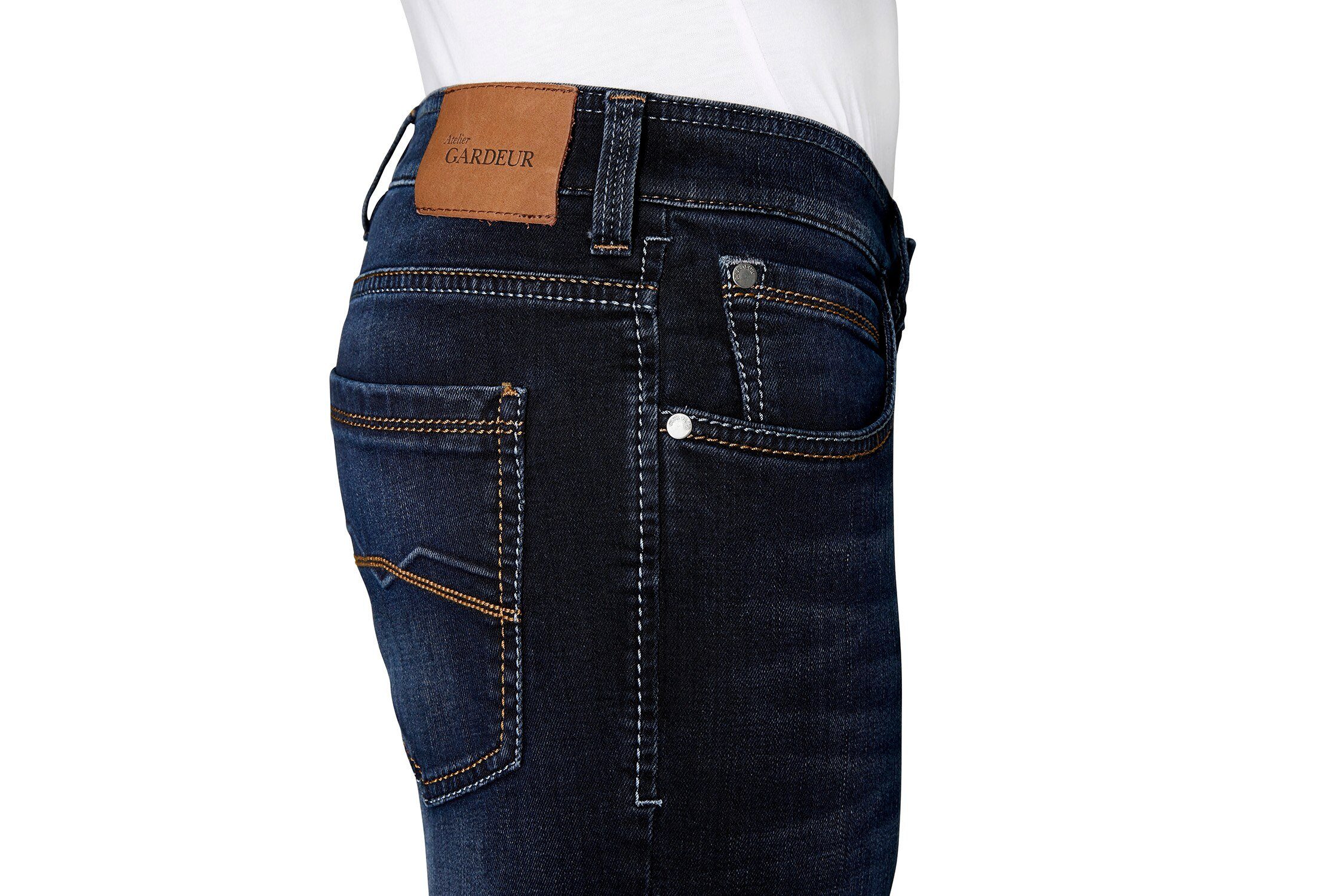 2-0-71001-169 Atelier dark GARDEUR ATELIER rinse BATU 5-Pocket-Jeans GARDEUR