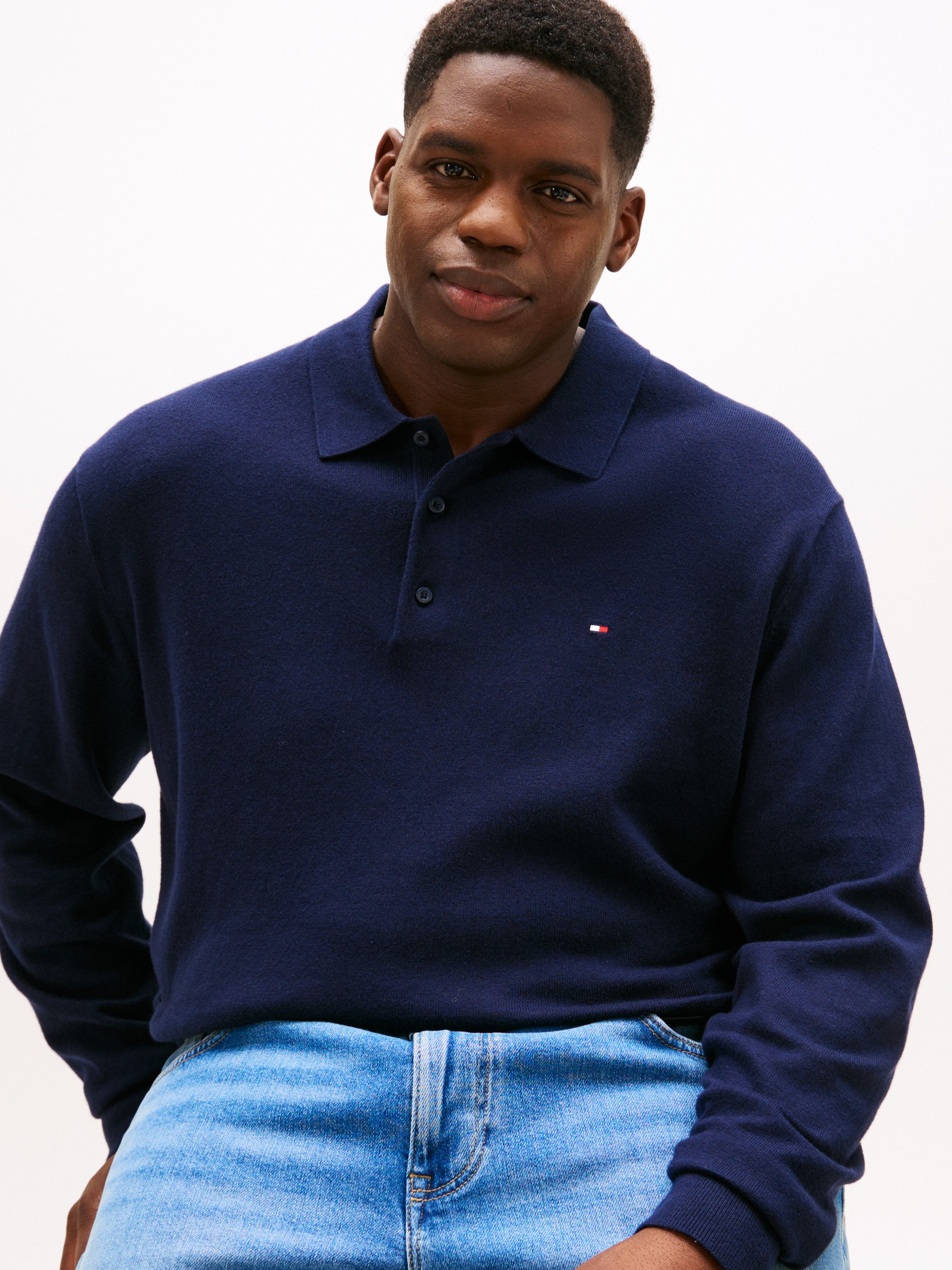 Tommy Hilfiger Big & Tall Polokragenpullover günstig online kaufen