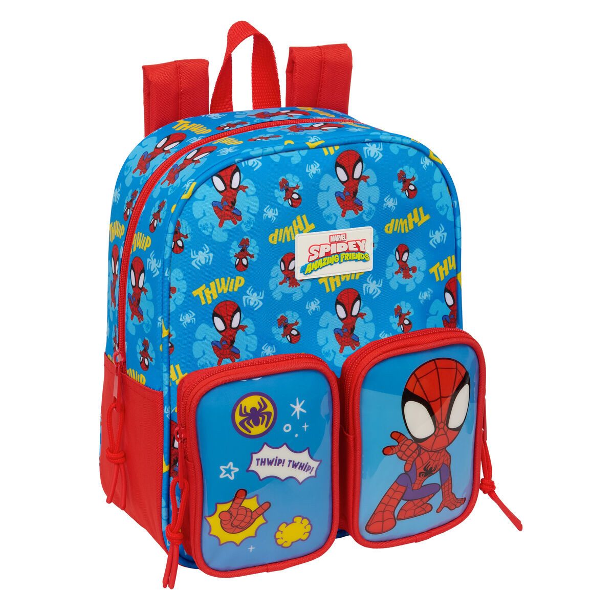 Spiderman Kinderrucksack Kinderrucksack Rucksack Spider-Man Blau Rot 22x27x10 cm