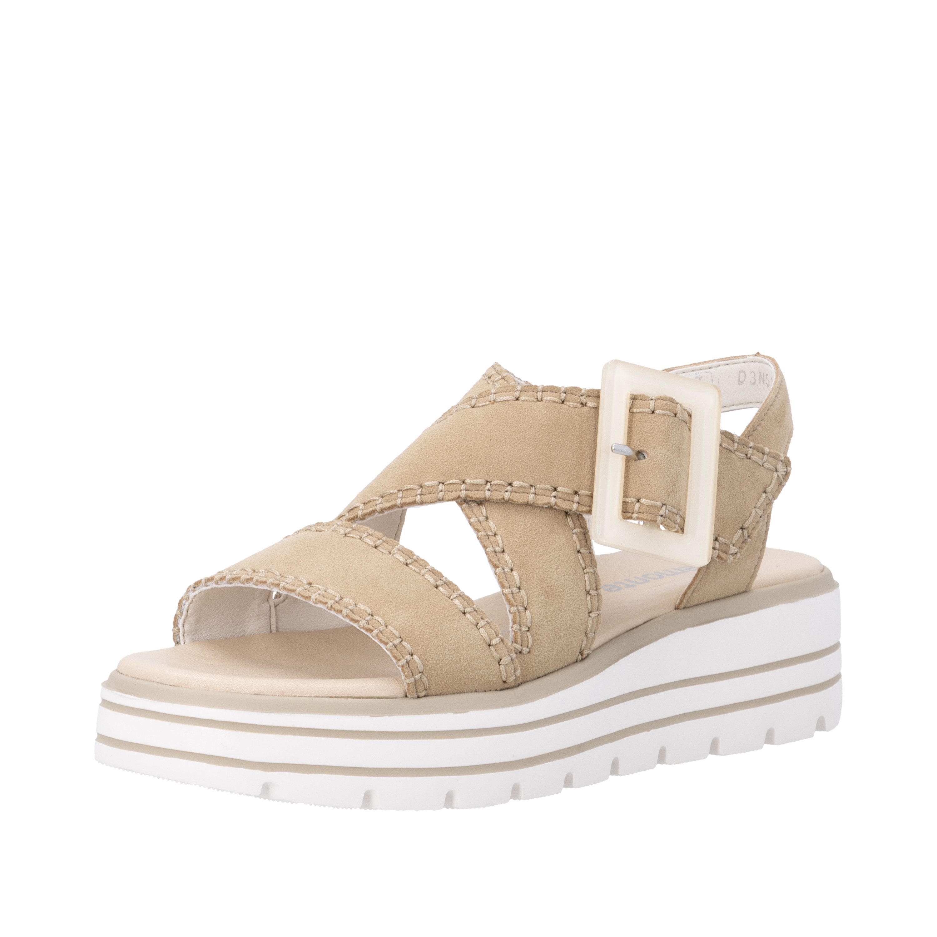 Remonte Plateausandaletten Sommerschuh, Riemchensandale mit Klettverschluss