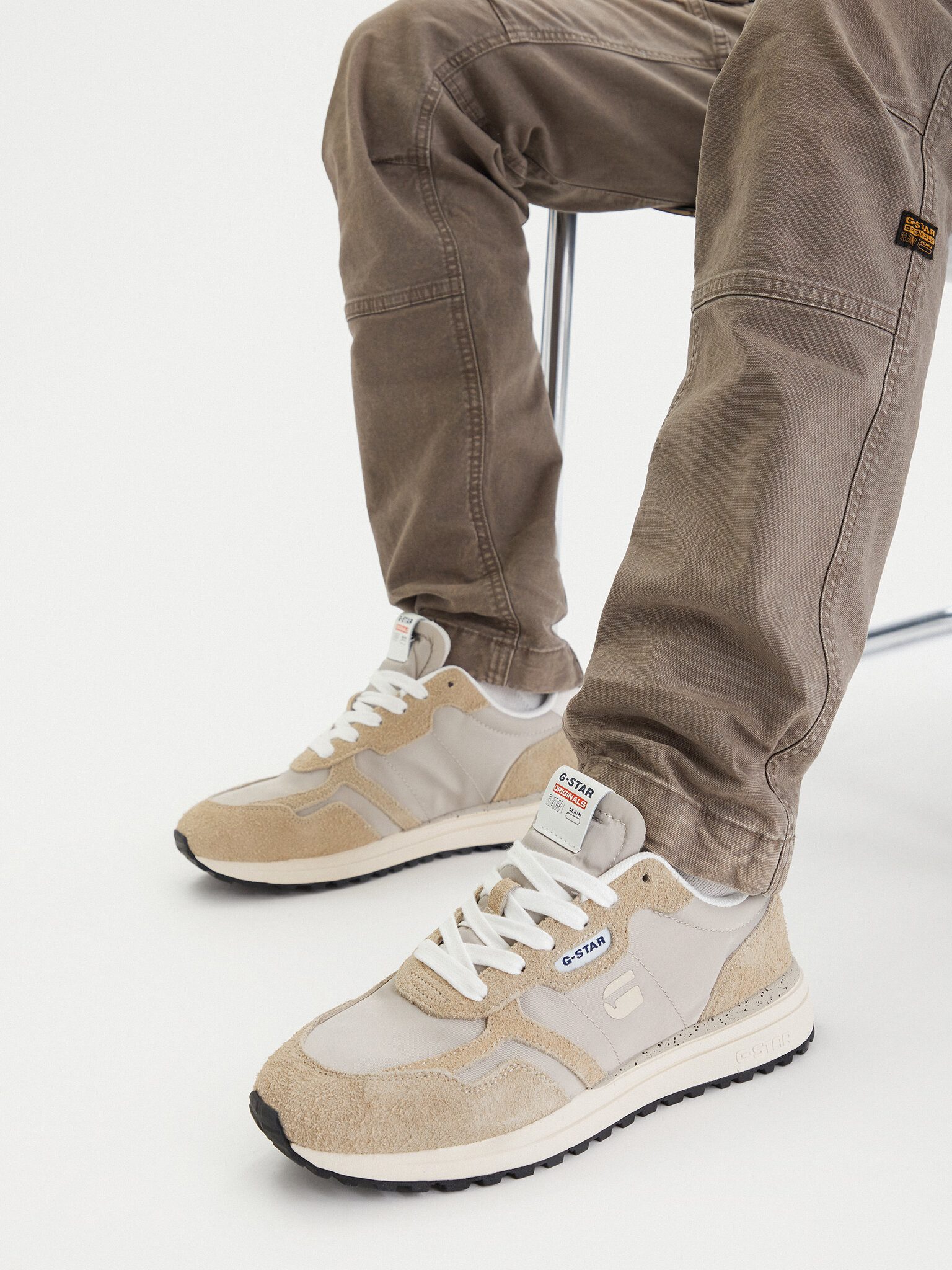 G-STAR G Star Raw Herren-Sneakers Beige G-STAR RAW-CEO-XAVI-02 Beige Sneaker