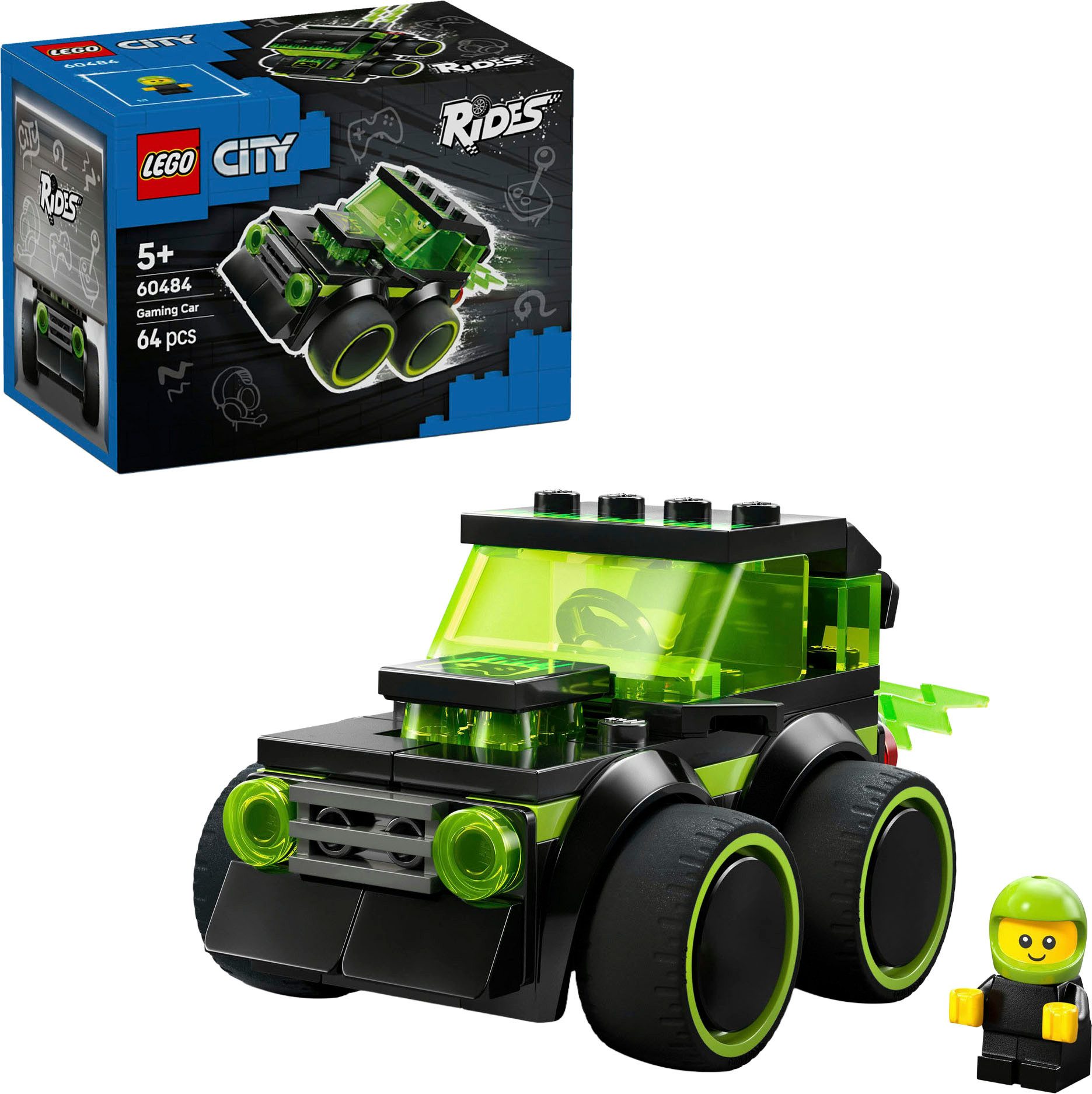 Coole Flitzer – Gaming-Rennauto (60484), LEGO City Konstruktionsspielsteine