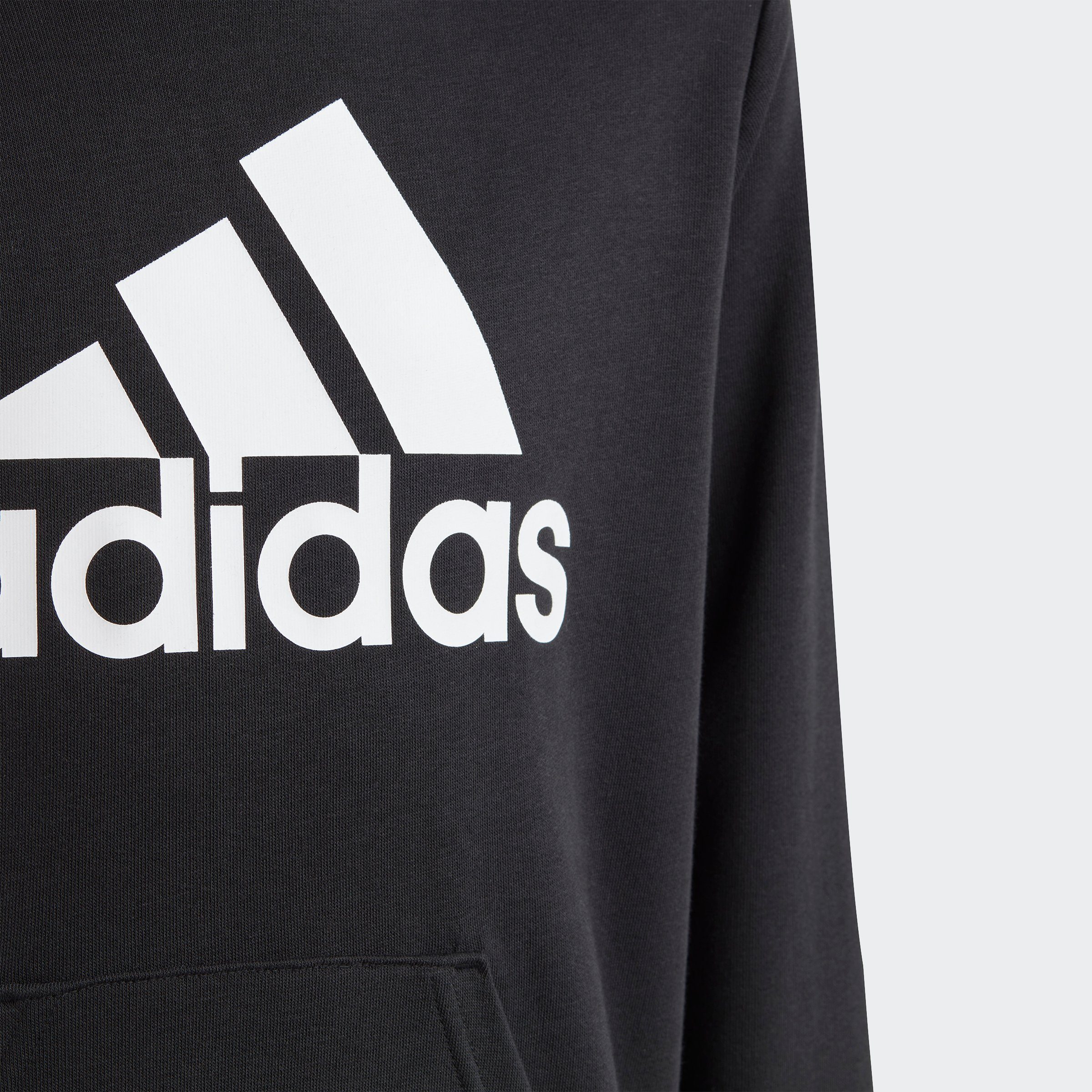 adidas Sportswear Kapuzensweatshirt BIG LOGO White / ESSENTIALS HOODIE COTTON Black