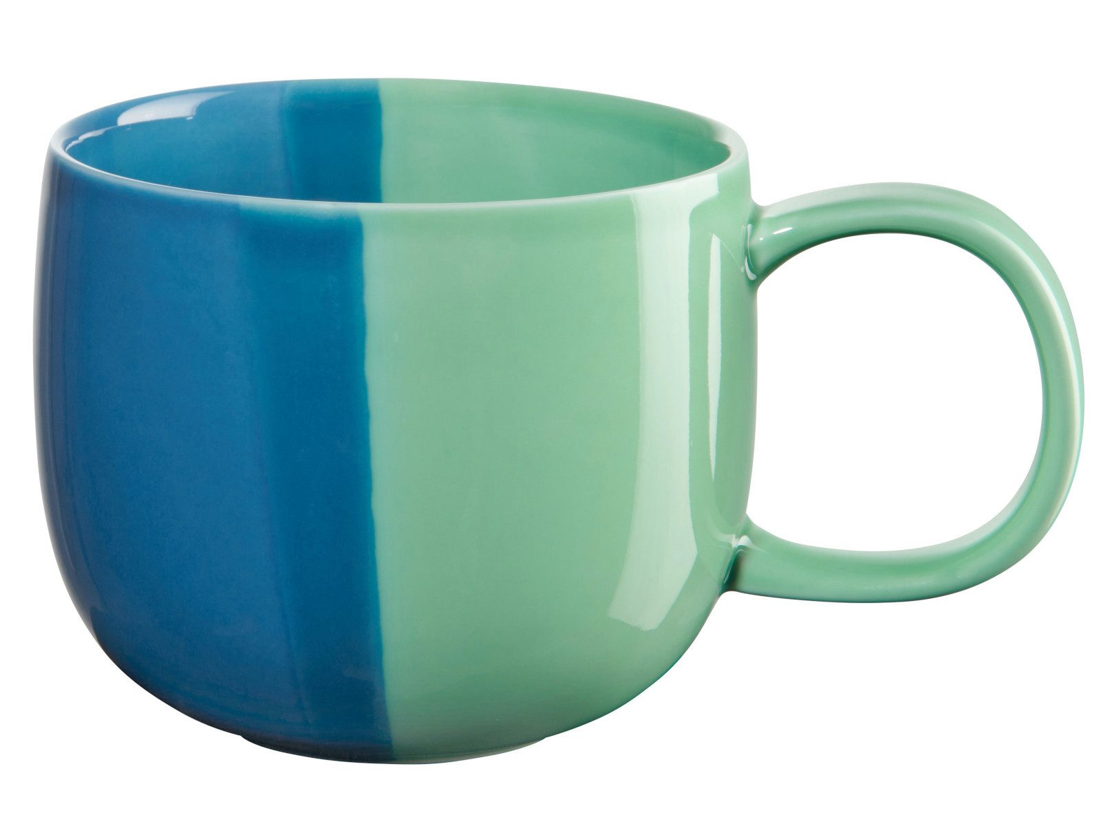 ASA SELECTION Becher Joy Henkelbecher blueberry smoothie 0,4l, Porzellan, Geschirr