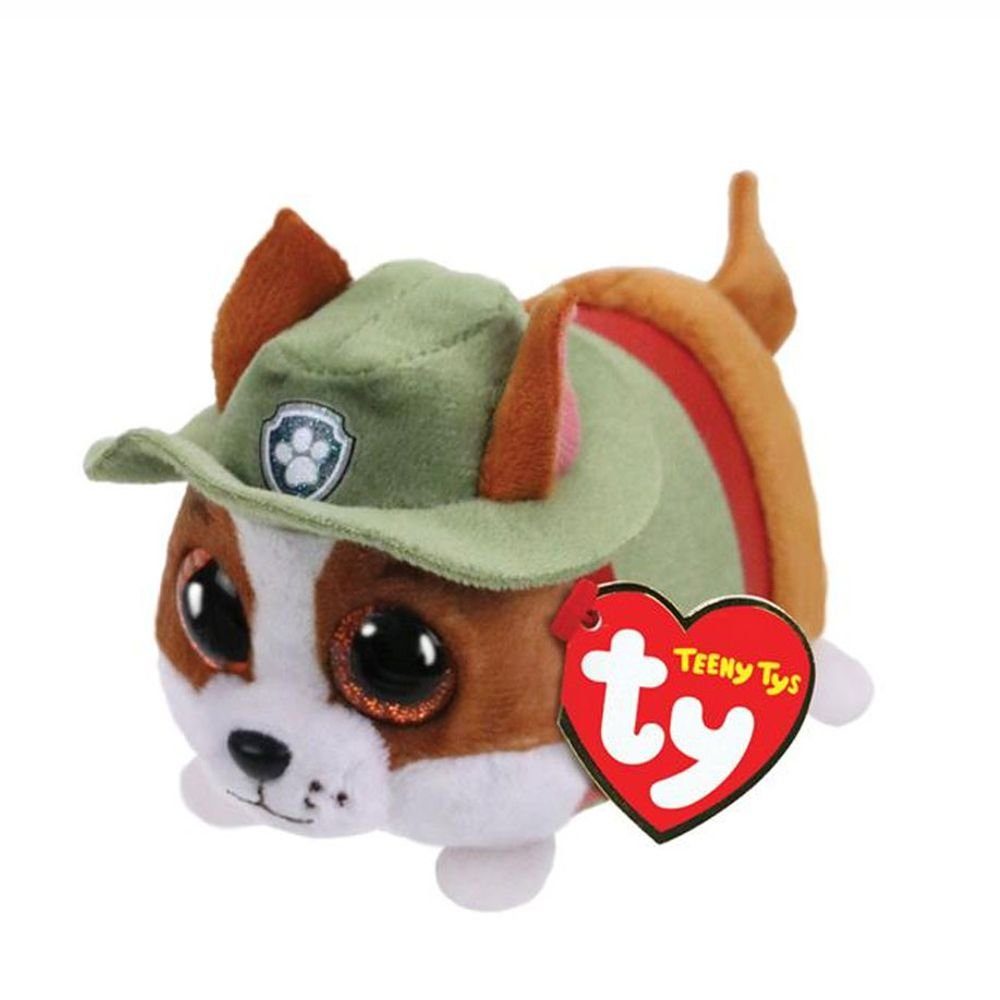 PAW PATROL Plüschfigur Teeny Tys Glitzeraugen Plüsch-Figuren Softwool Paw Patrol Tracker