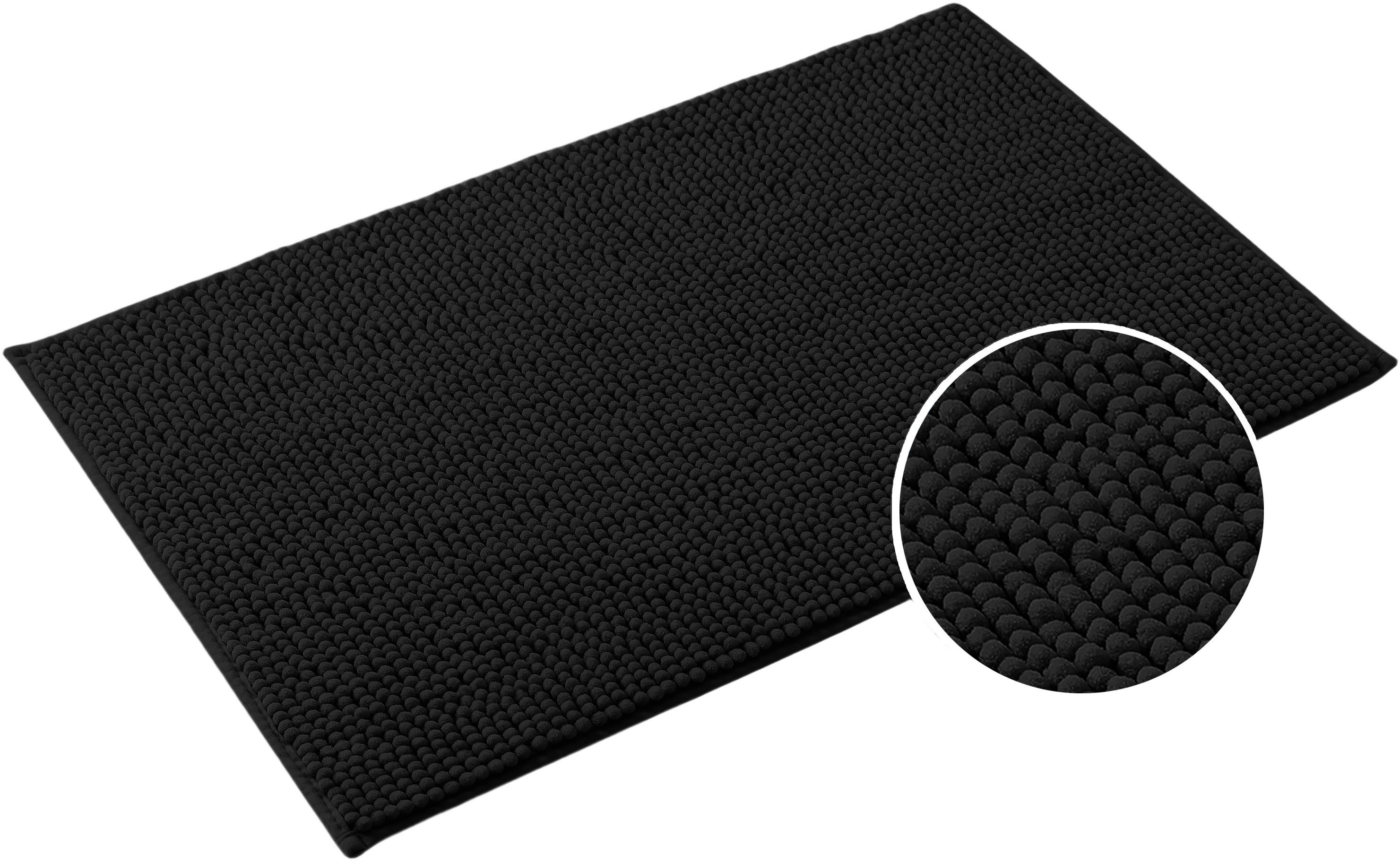 my home Badematte Vanessa Chenille, Badvorleger, Badezimmer Teppich, Duschv günstig online kaufen