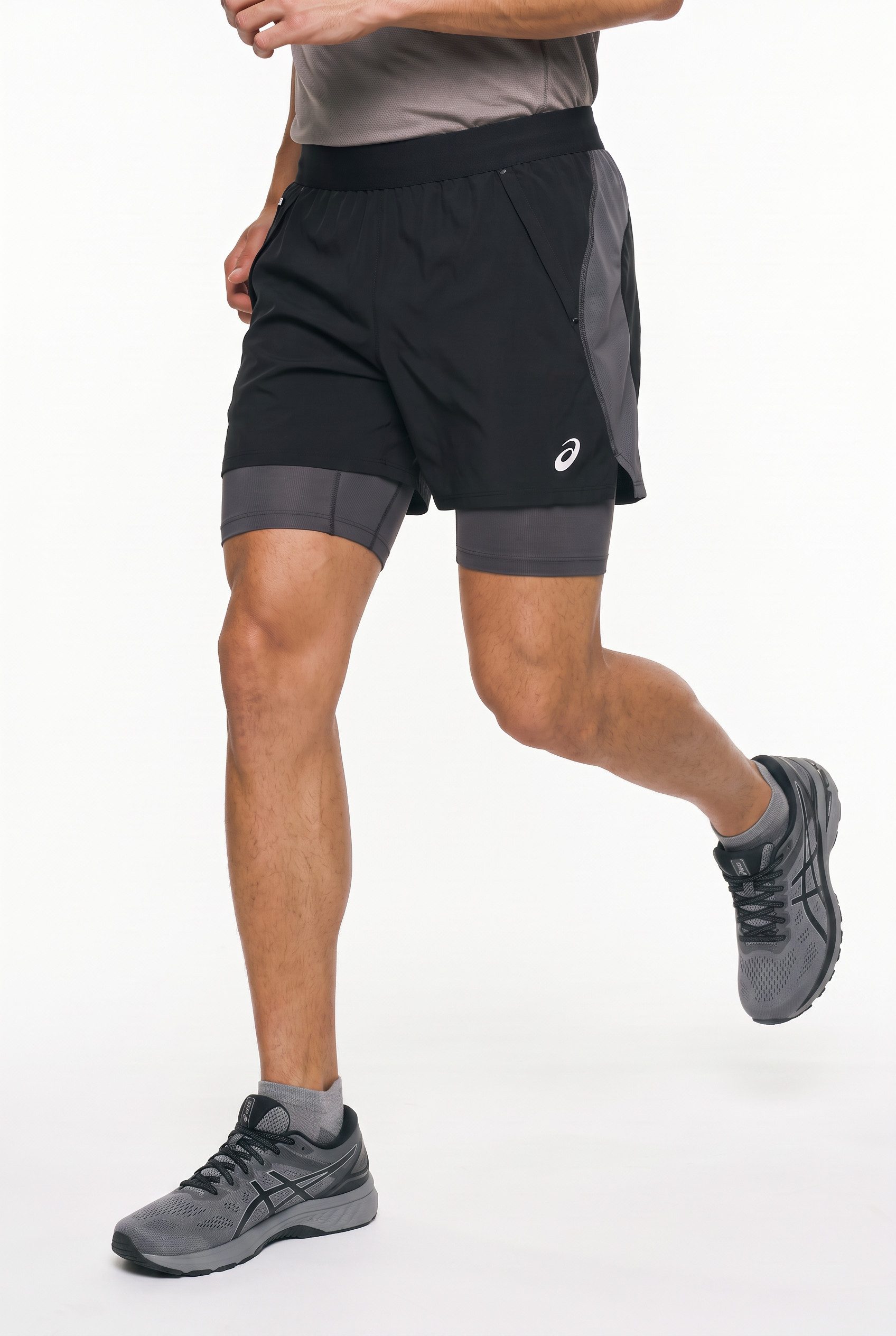 Asics Laufshorts ROAD 2N1 5IN SHORT ACTIBREEZE™ Technologie, Schnelltrocknend, Atmungsaktiv