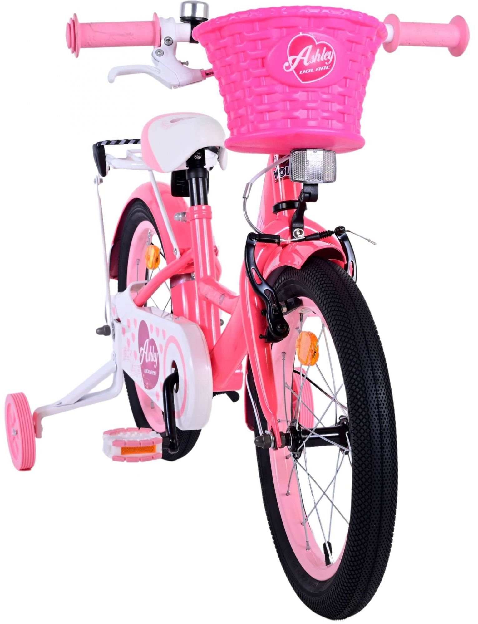 TPFSports Kinderfahrrad Volare Ashley 16 (Mädchen Sicherheitsgriffe), Zoll 1 Handbremse, mit Fahrrad Kinder Rutschfeste mit Zoll Ständer Fahrrad Rücktritt - Laufrad Kinderrad 16 Gang, + Mädchen