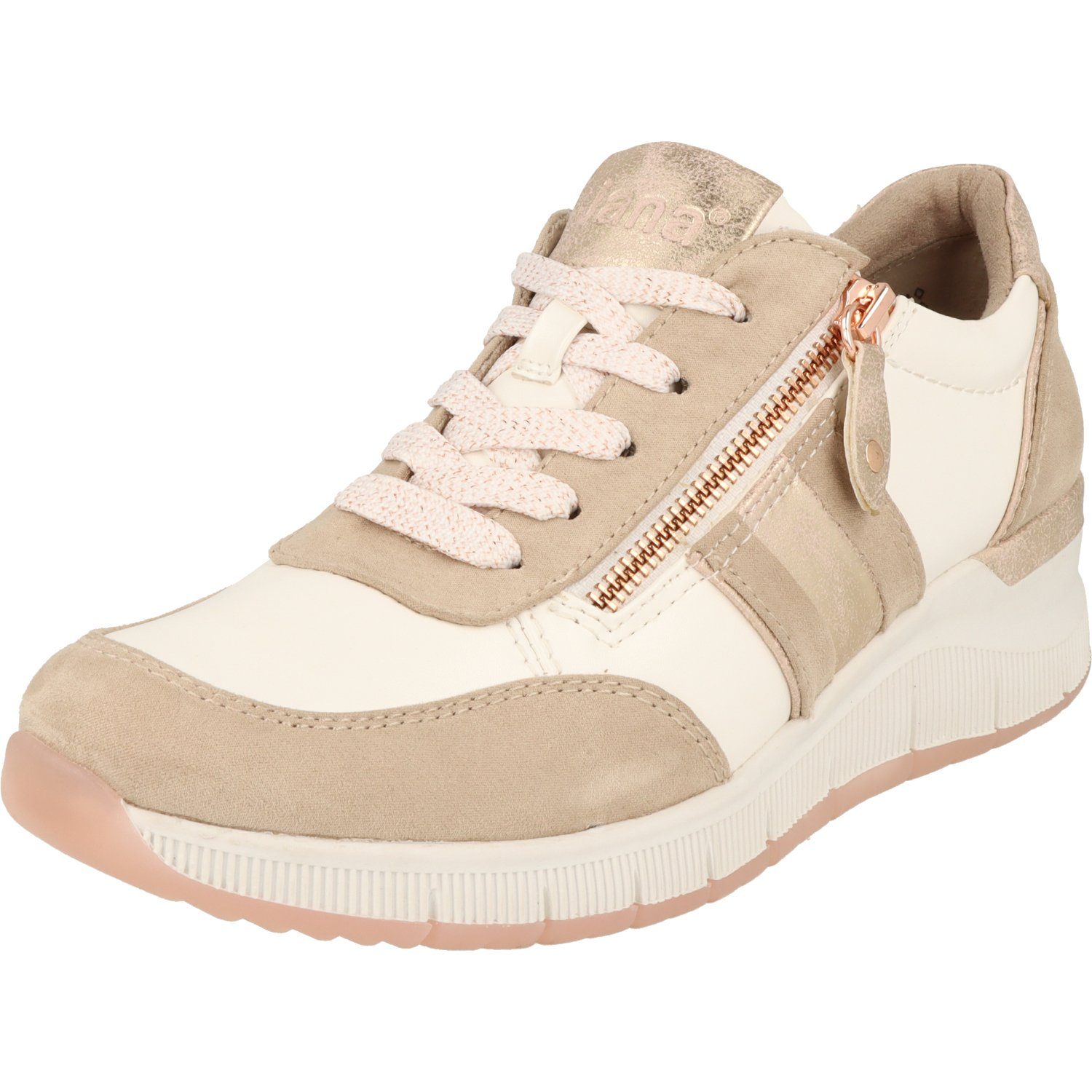 Jana Damen Schuhe H-Weite Halbschuhe Schnürer 8-23761-20 Keilsneaker