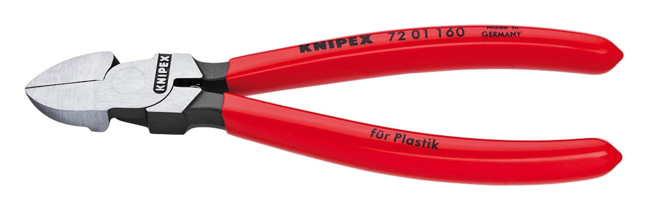 Knipex Seitenschneider, Kunststoff 180 mm ohne Facette