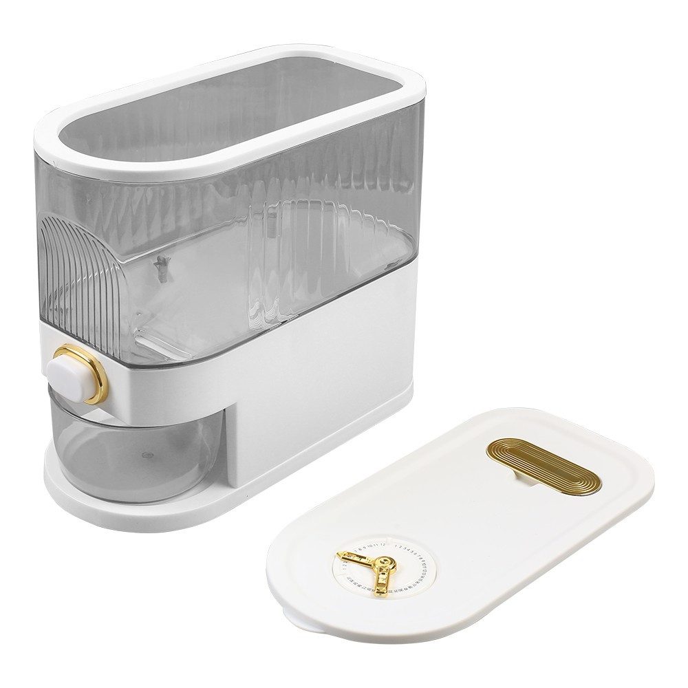 wohnTRAUM24 Vorratsdose Reiseimer Aufbewahrungsbehälter Luftdicht Reisspender Für Die Küche, Luftdichtheit Getreidespender PET-Material