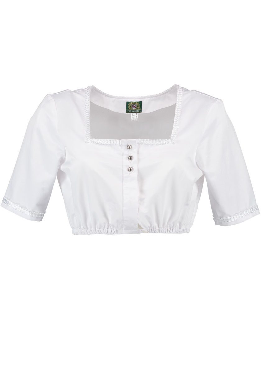 OS Trachten Dirndlbluse Vebil Kurzarm Unterziehbluse mit Kastenausschnitt günstig online kaufen