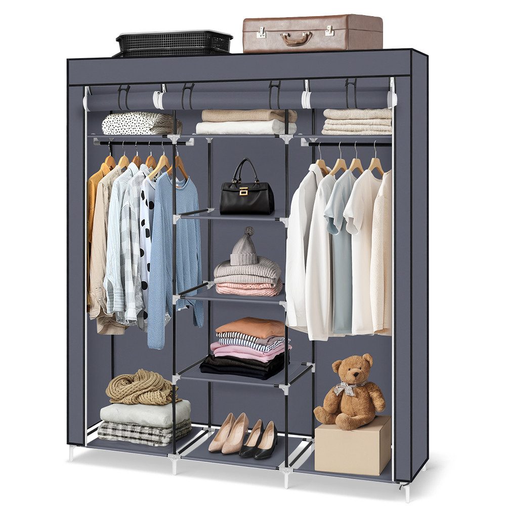 Bellavio Kleiderschrank Stoffschrank 12 Ablagen (1-St., günstig online kaufen