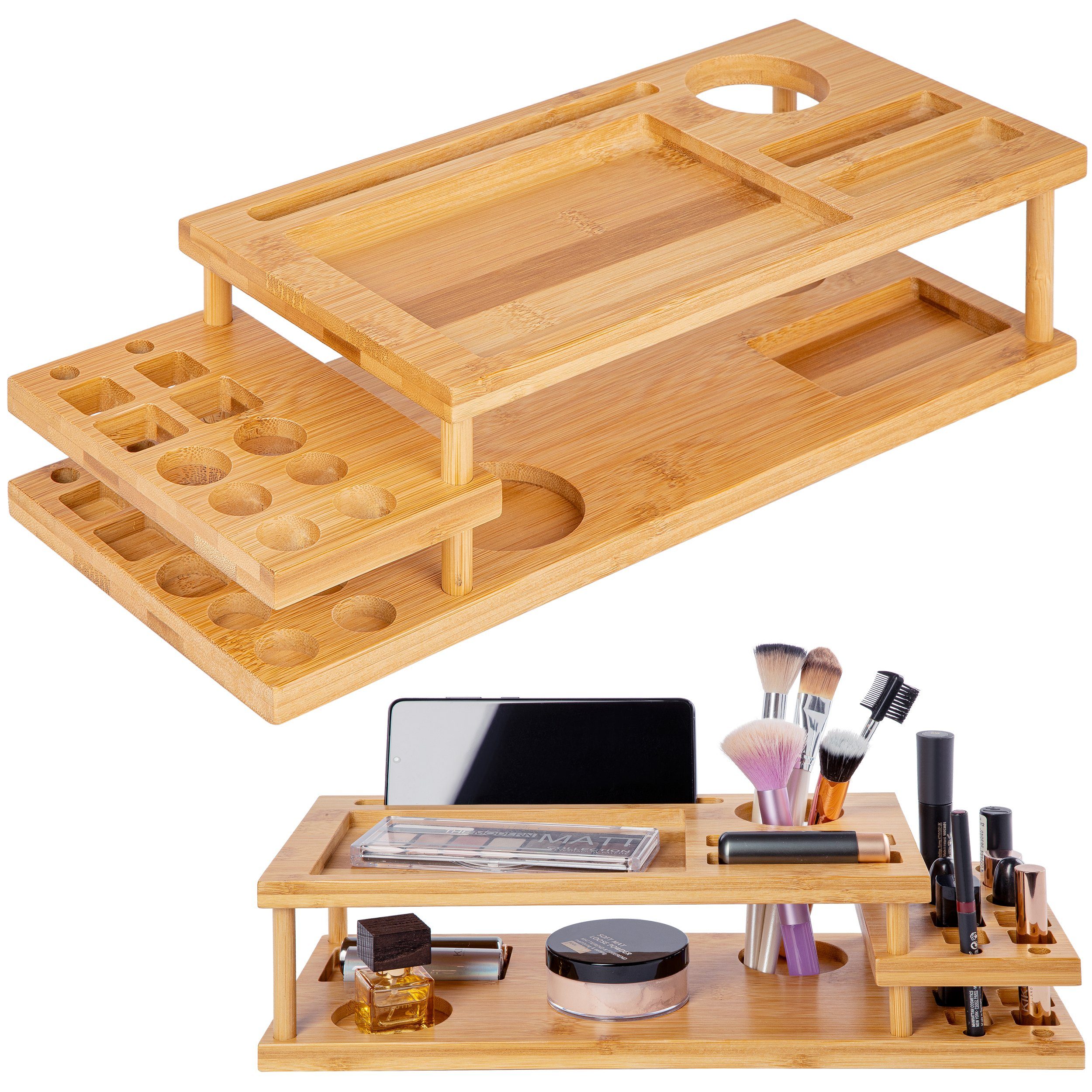 Make-Up Organizer, Organizer für Make-up & Schminke, Aufbewahrungsbox fürs Badezimmer