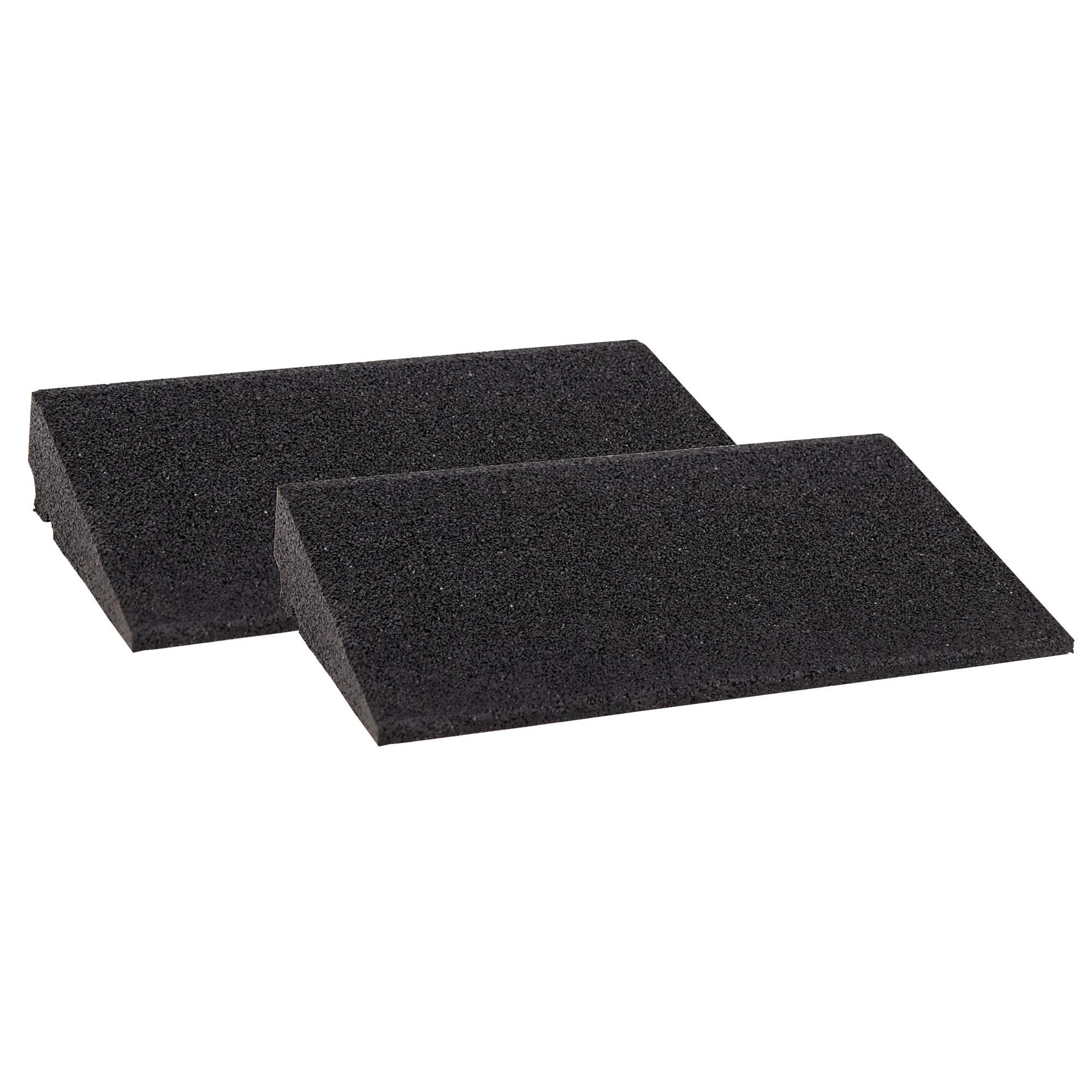 Szagato Auffahrrampe Bordsteinrampe Gummi 70mm SET 2 Stück 40x25x7cm schwarz SZAGATO (SET = 2 Stück, 2-St., SET = 2 Stück), Hoch belastbar 5 to