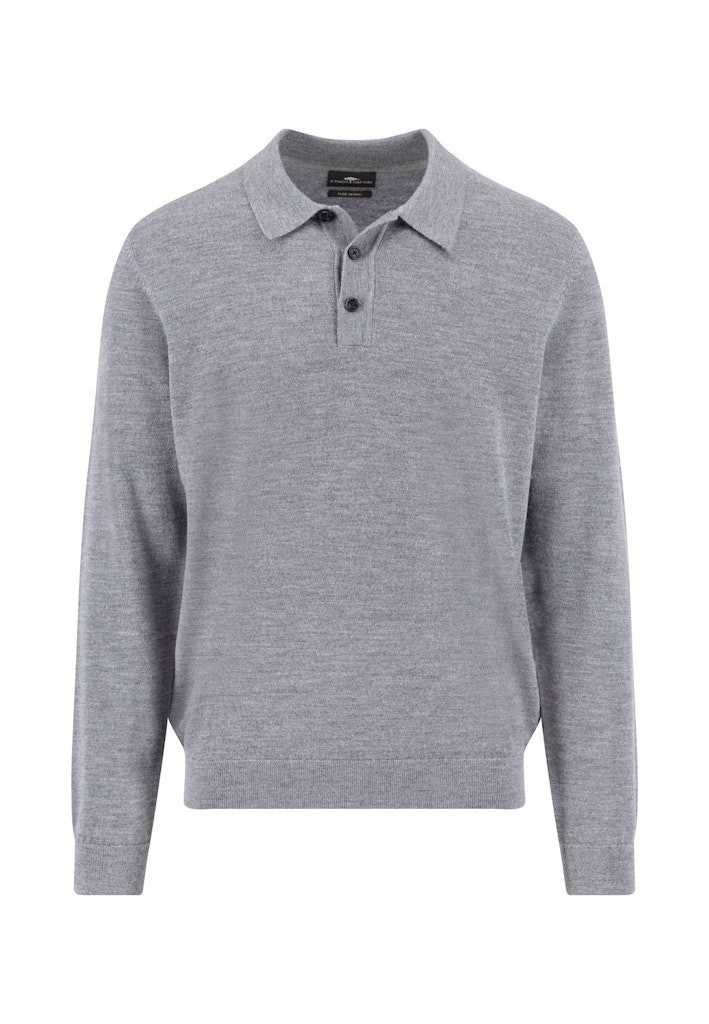 FYNCH-HATTON Wollpullover Fynch-Hatton / He.Pullover / Polo, Merino, modern fit*RWS
