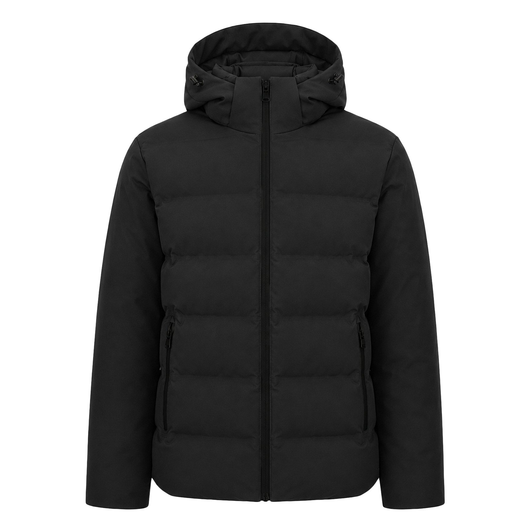 Allthemen Steppjacke Herren Steppjacke Regular Fit mit Kapuze Wattiert Winddicht mit abnehmbarer Kapuze Wattierte Winterjacke
