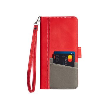 K-S-Trade Handyhülle für Xiaomi Redmi Note 11, Handy Schutzhülle Hülle Portemonnee Brieftasche Klapphülle