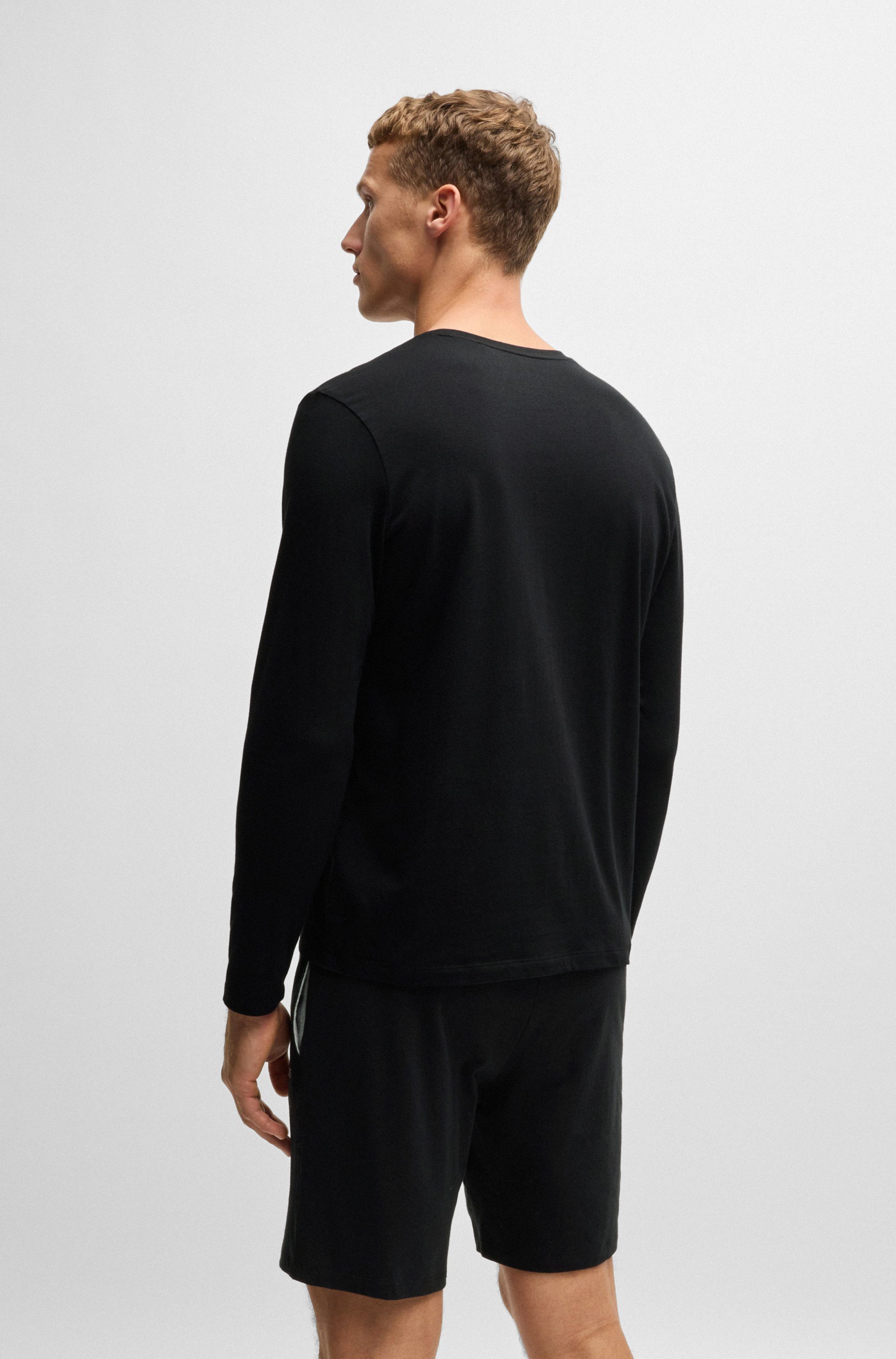 BOSS Langarmshirt Mix&Match LS-Shirt R mit BOSS Stickerei auf der Brust günstig online kaufen