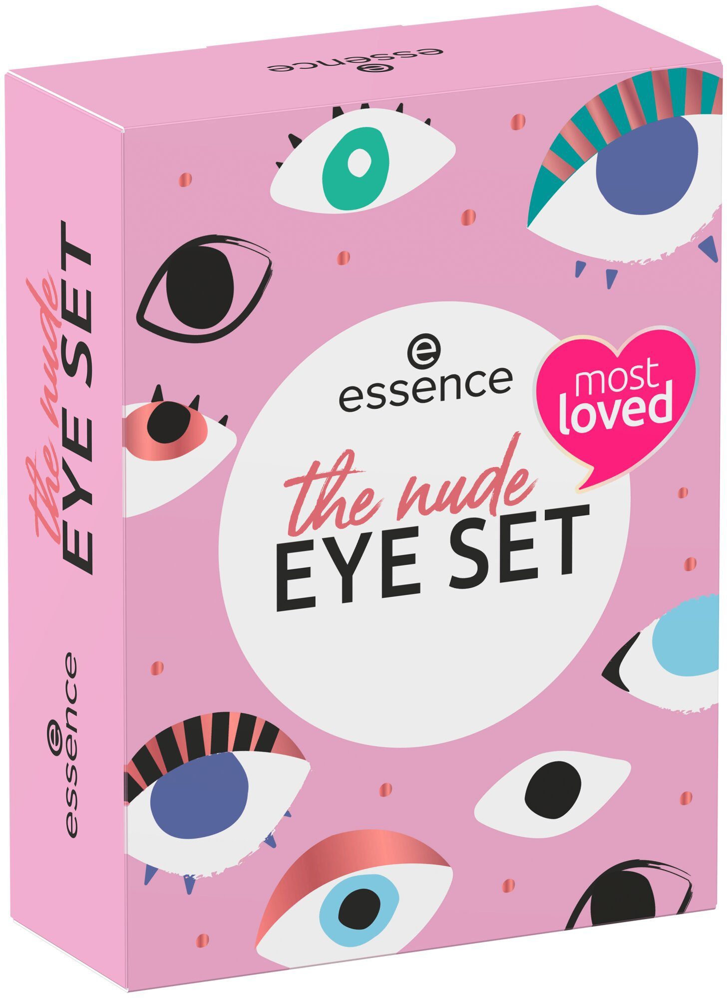 Essence Augen-Make-Up-Set vegan nude und set, Kajal, eye 3-tlg., Lidschattenpalette the
