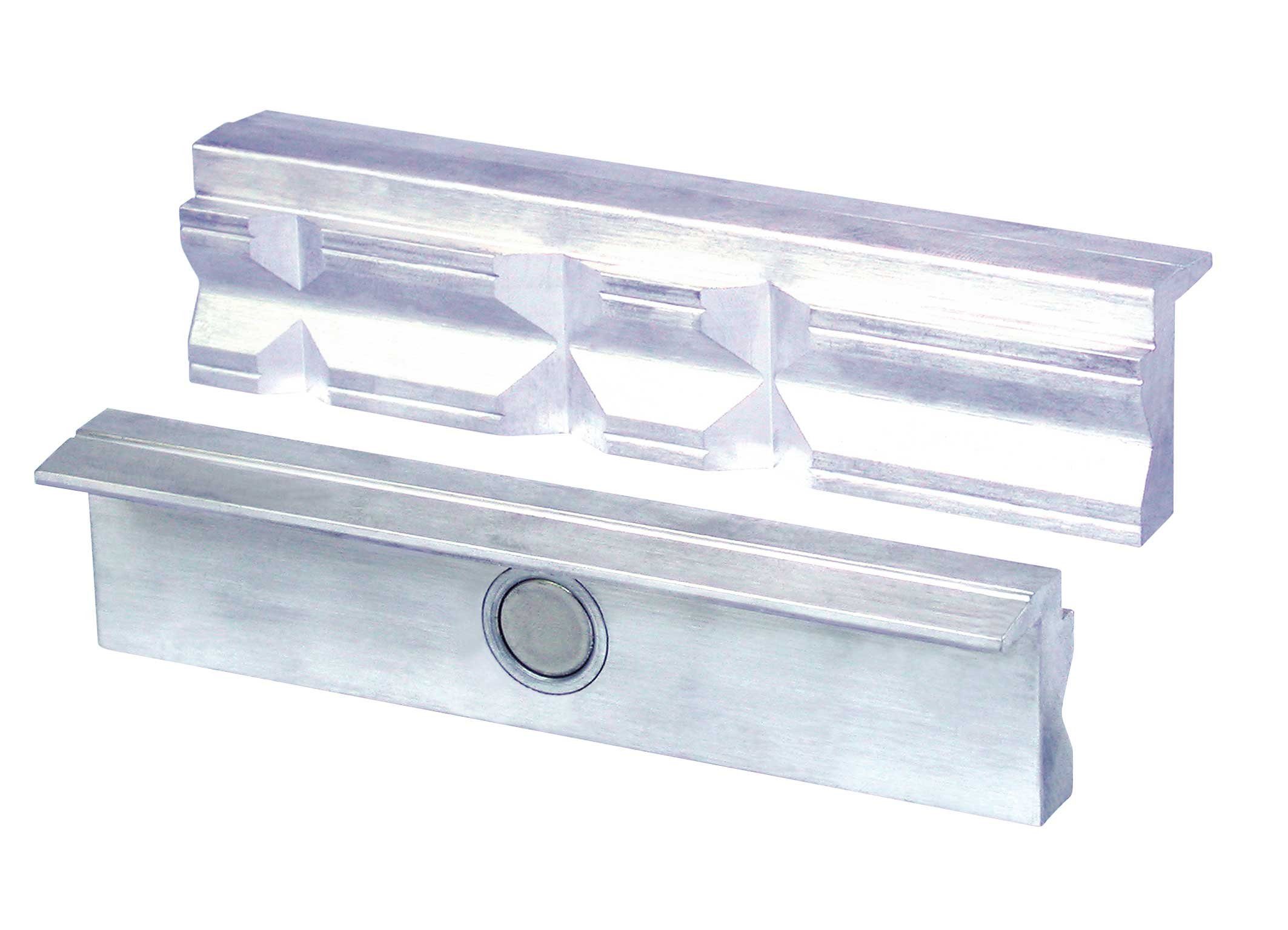 Heuer Zwinge HEUER Aluminium Schraubstock Magnet-Schutzbacke Prismen 160 mit mm, P für Typ